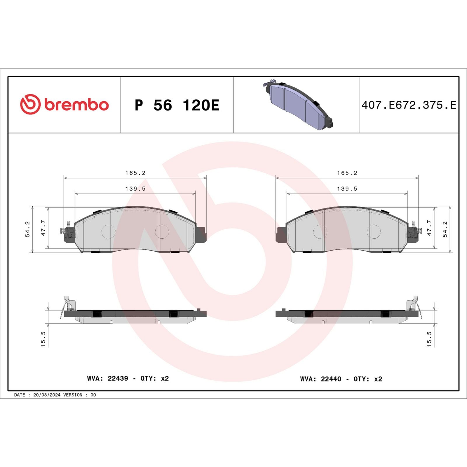 BEYOND EV Front Disc Brake Pad Set - P56120E_05