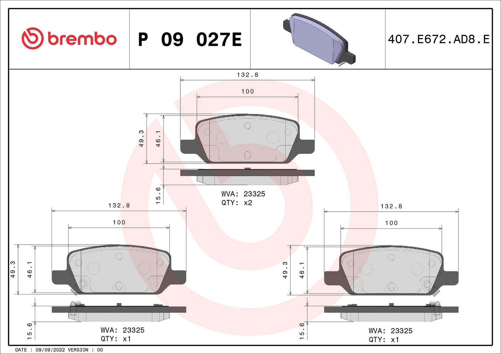 BEYOND EV Rear Disc Brake Pad Set - P09027E_03