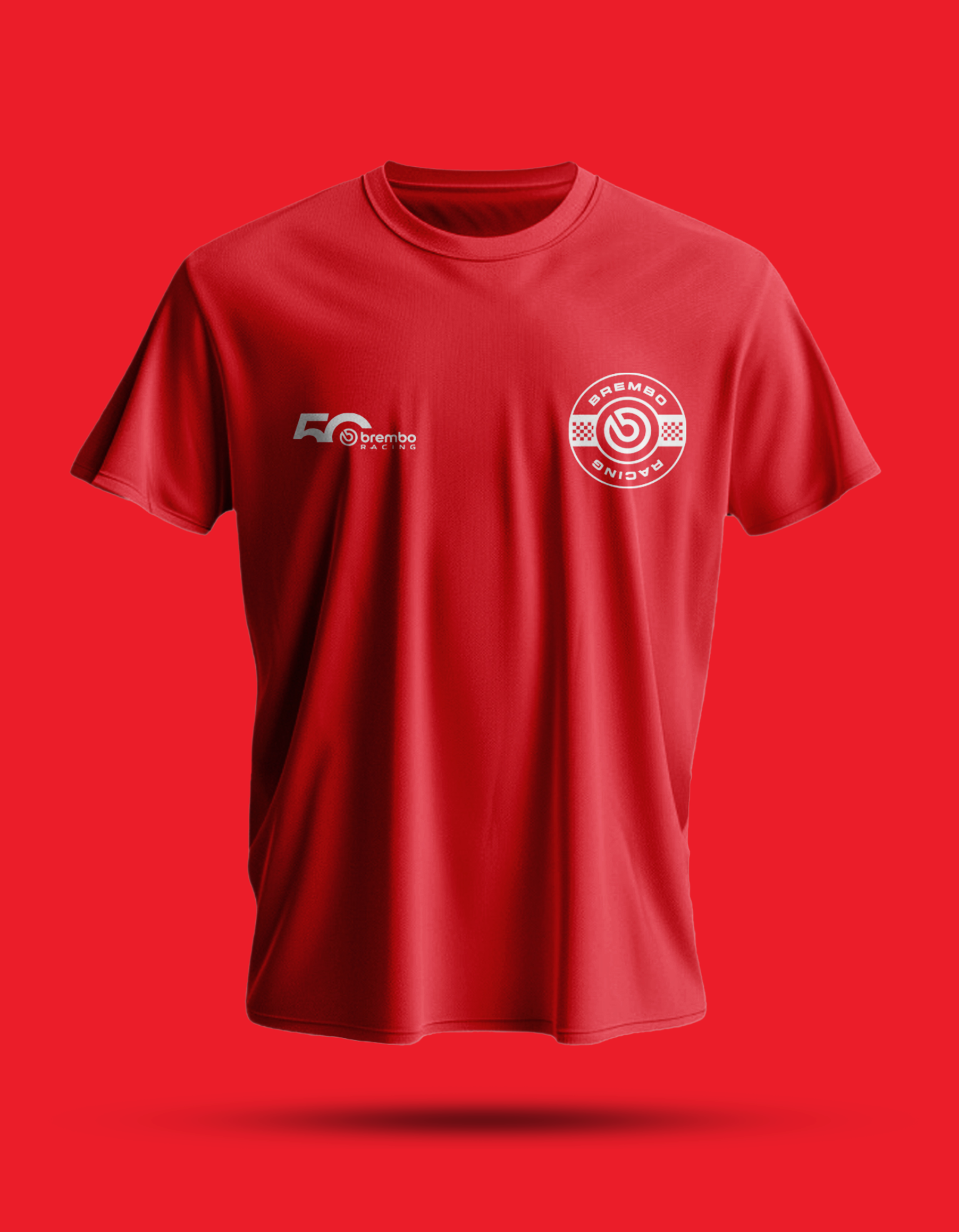 50th Anniversary T-Shirt Red Driven By Passion-Man