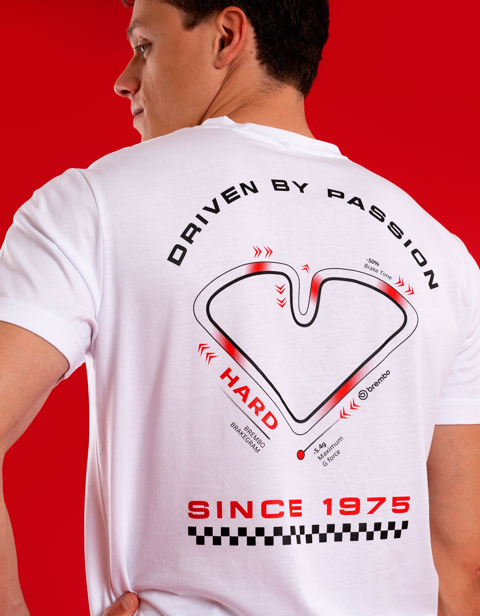 50th Anniversary T-SHIRT White Driven By Passion - Man