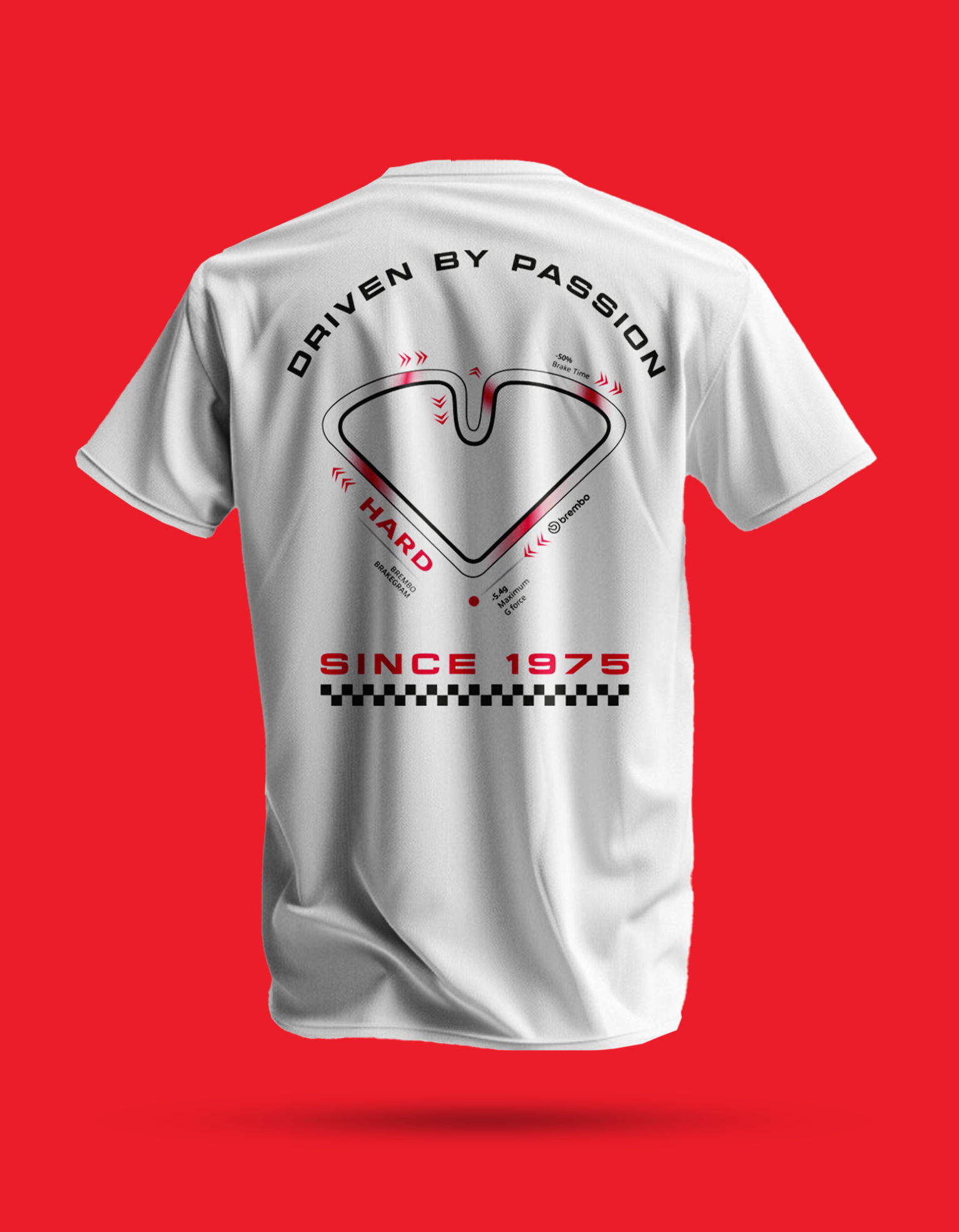50th Anniversary T-SHIRT White Driven By Passion - Man