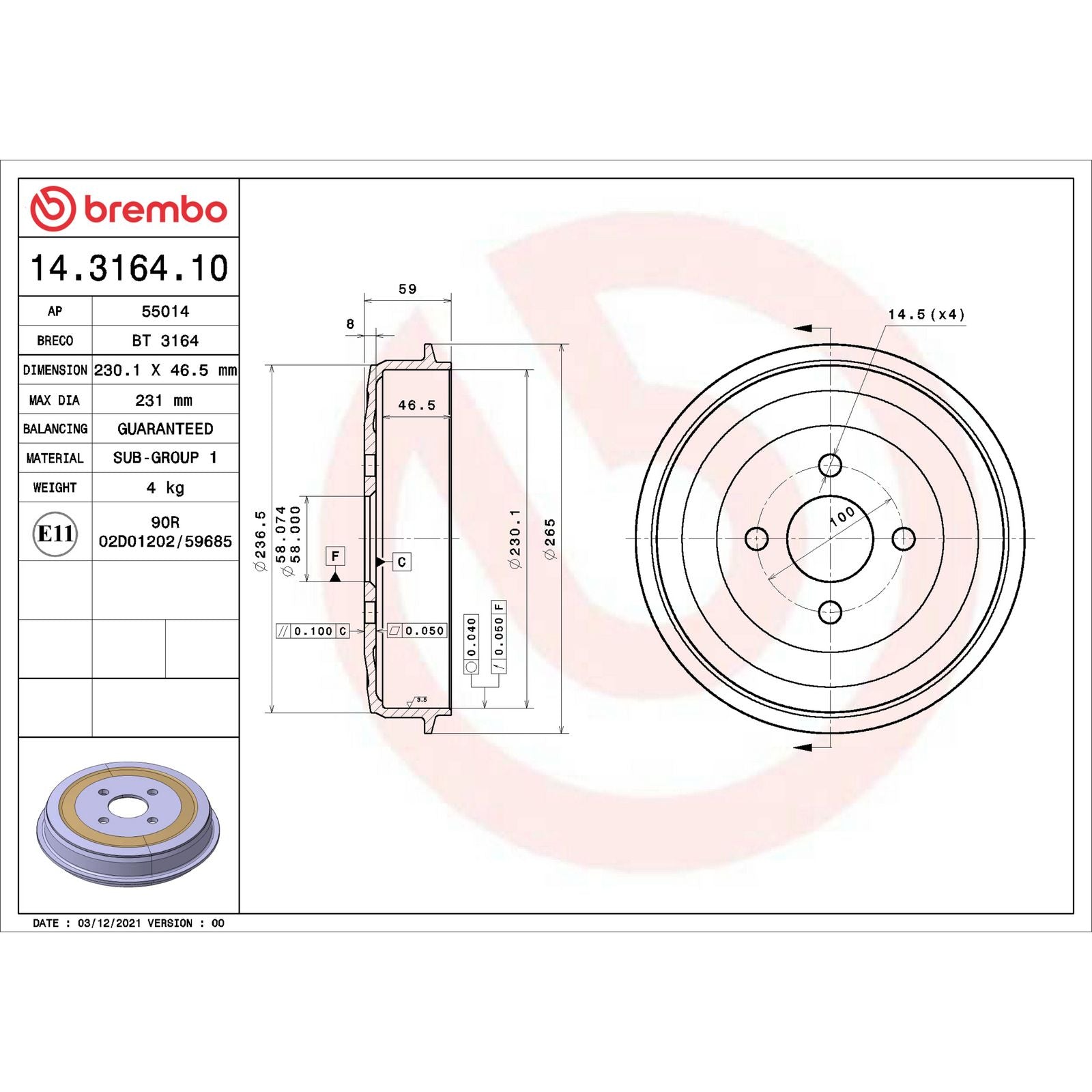 ESSENTIAL Rear Brake Drum - 14.3164.10_06