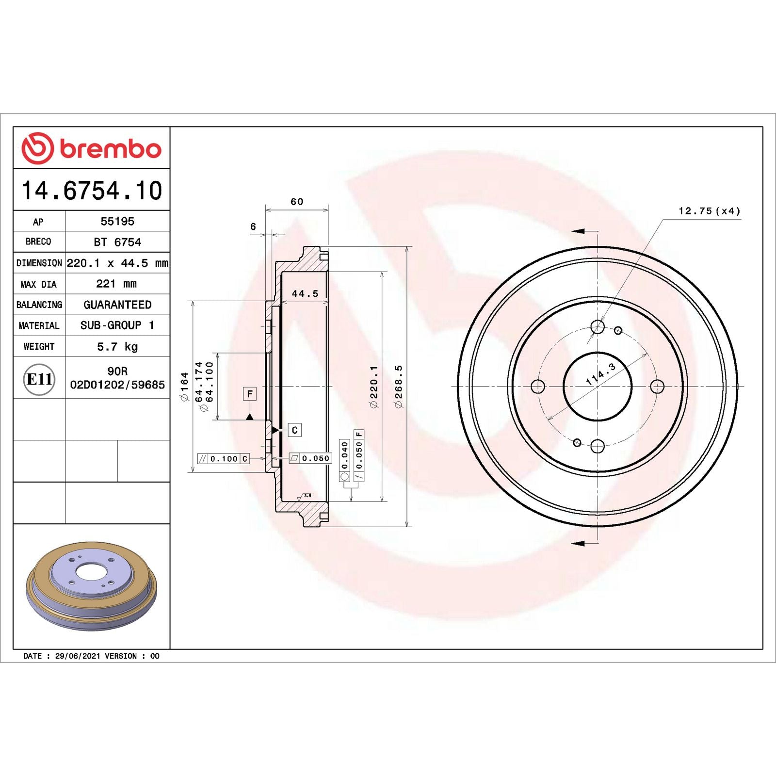 ESSENTIAL Rear Brake Drum - 14.6754.10_06