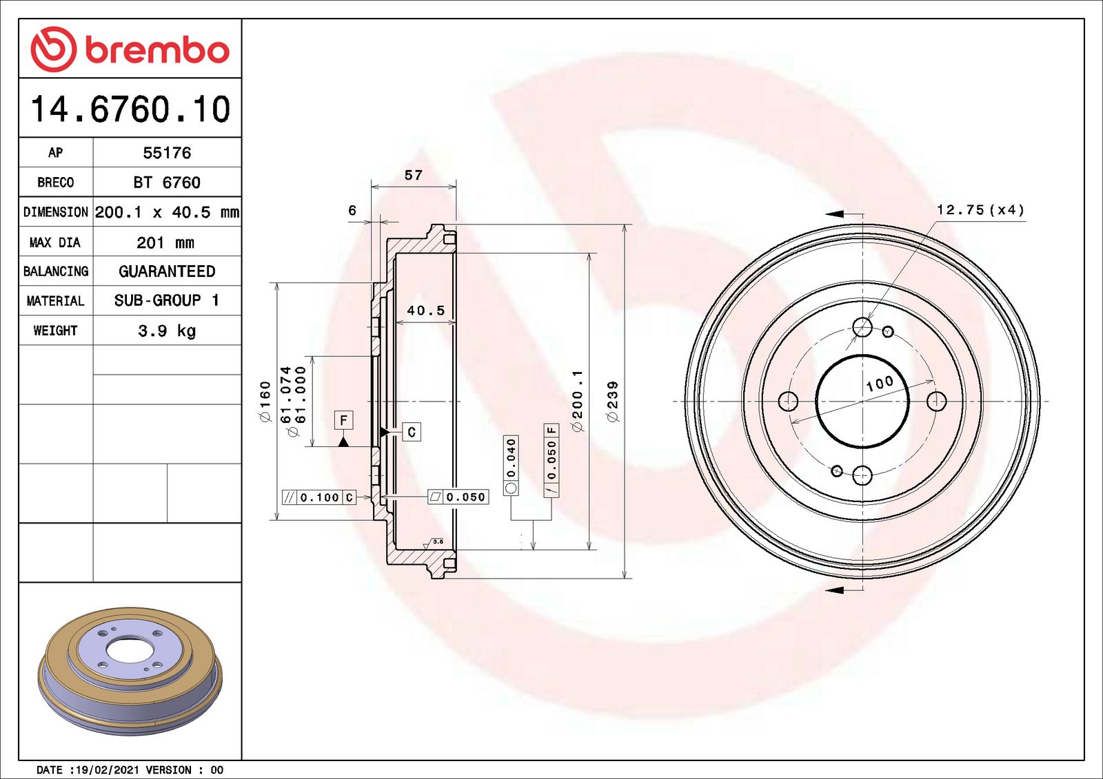ESSENTIAL Rear Brake Drum - 14.6760.10_06