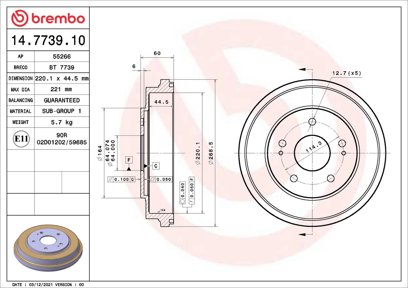 ESSENTIAL Rear Brake Drum - 14.7739.10_06