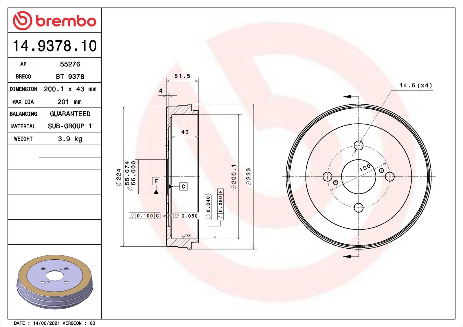 ESSENTIAL Rear Brake Drum - 14.9378.10_06