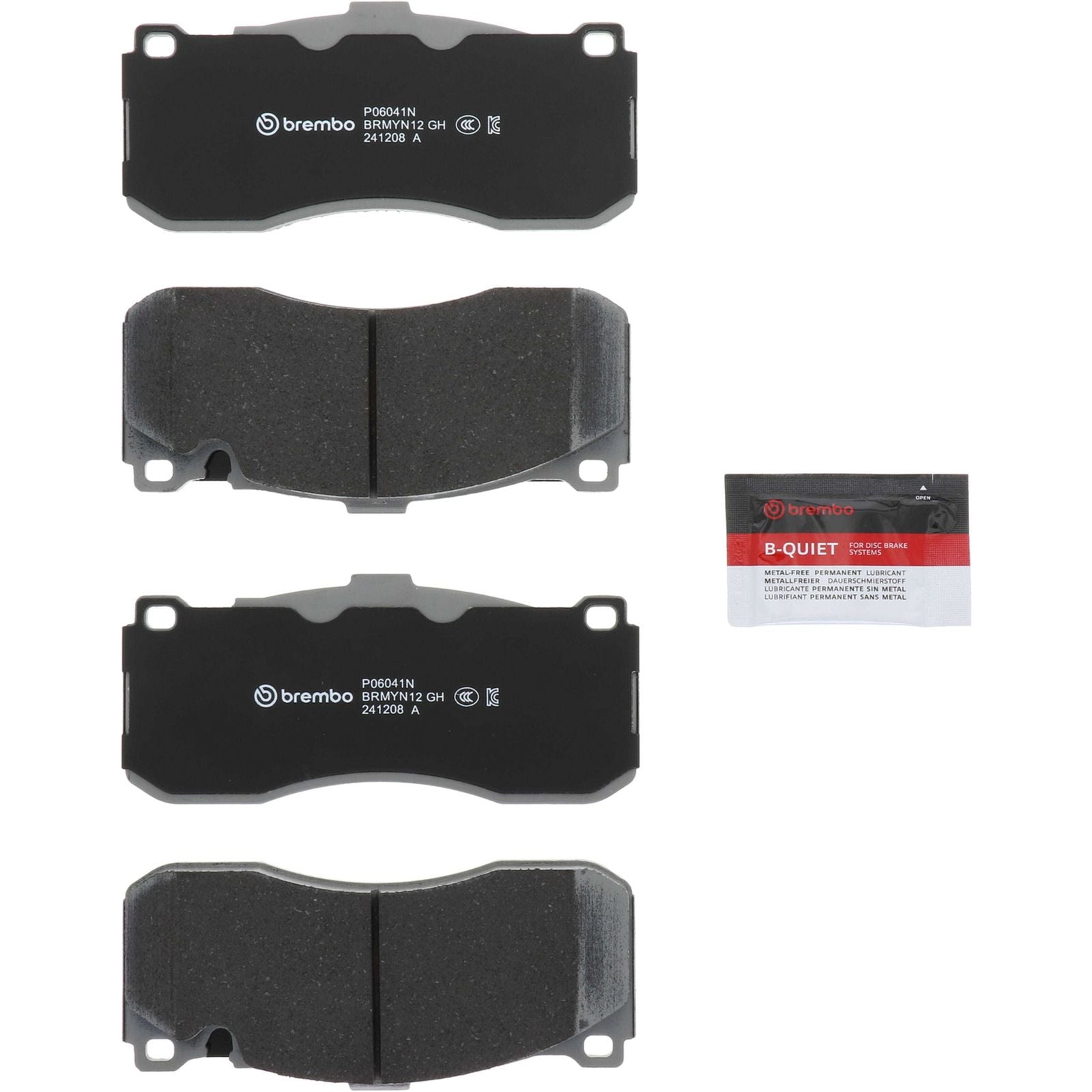 PRIME Ceramic Front Disc Brake Pad Set - P06041N_02