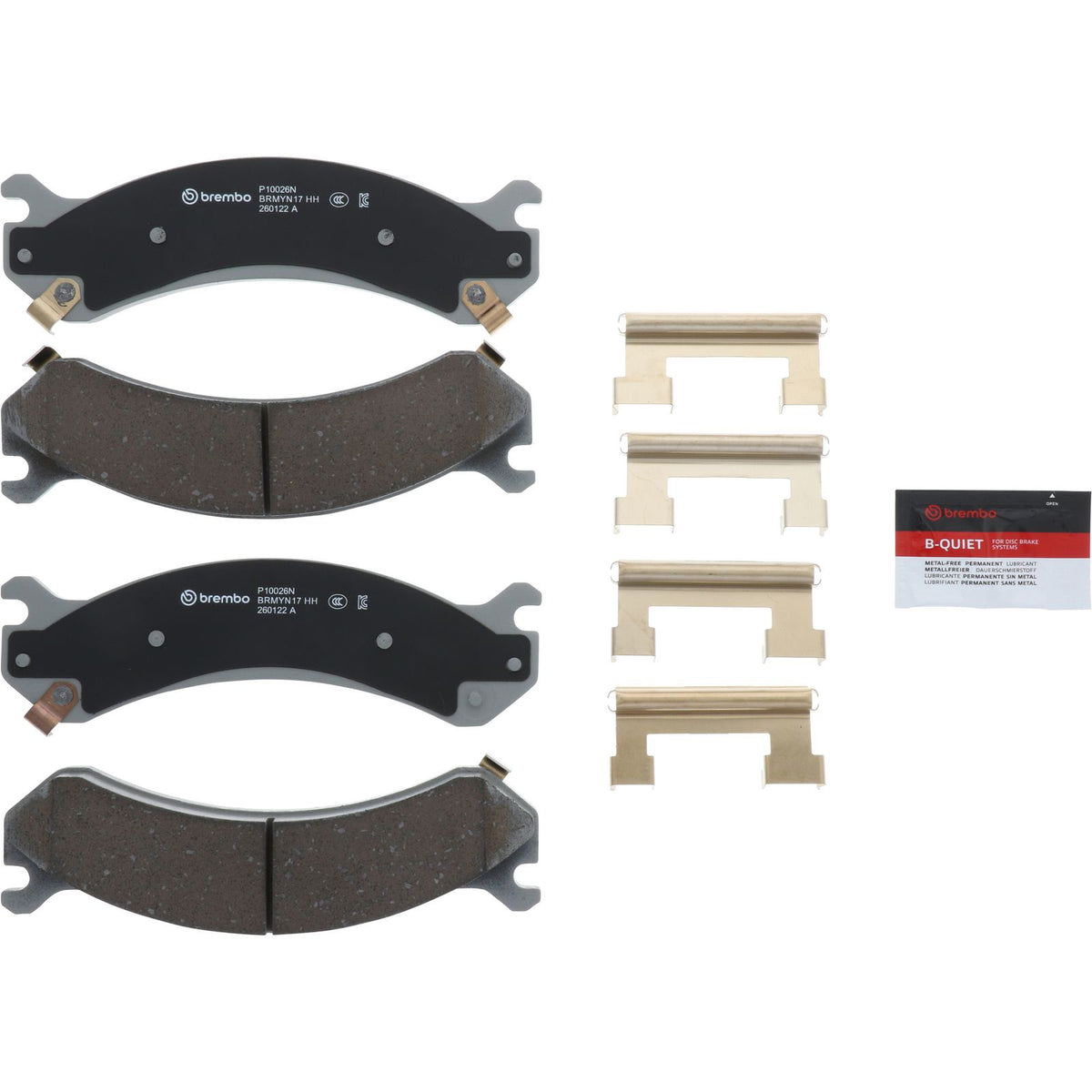 PRIME Ceramic Front Disc Brake Pad Set - P10026N_01