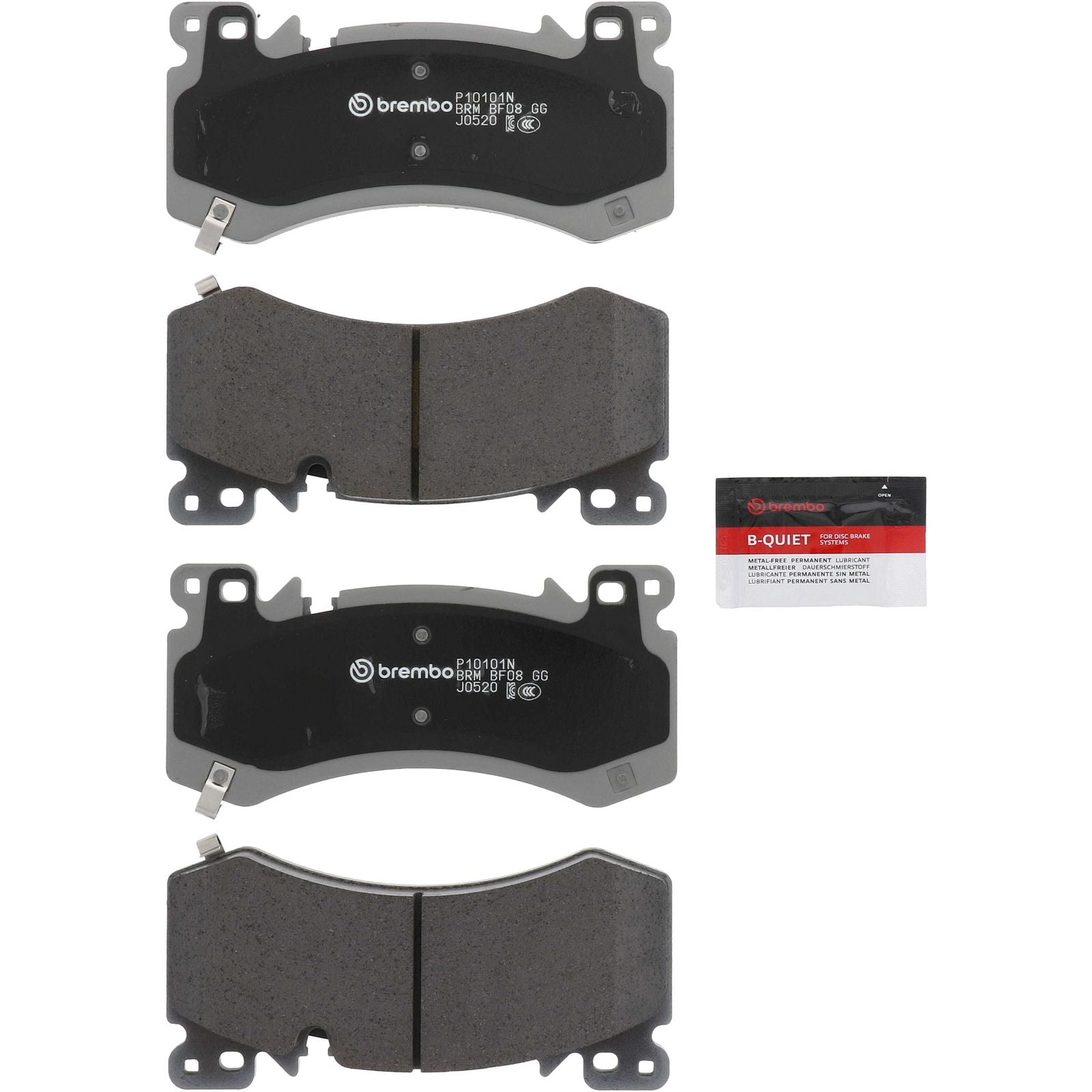 PRIME Ceramic Front Disc Brake Pad Set - P10101N_02