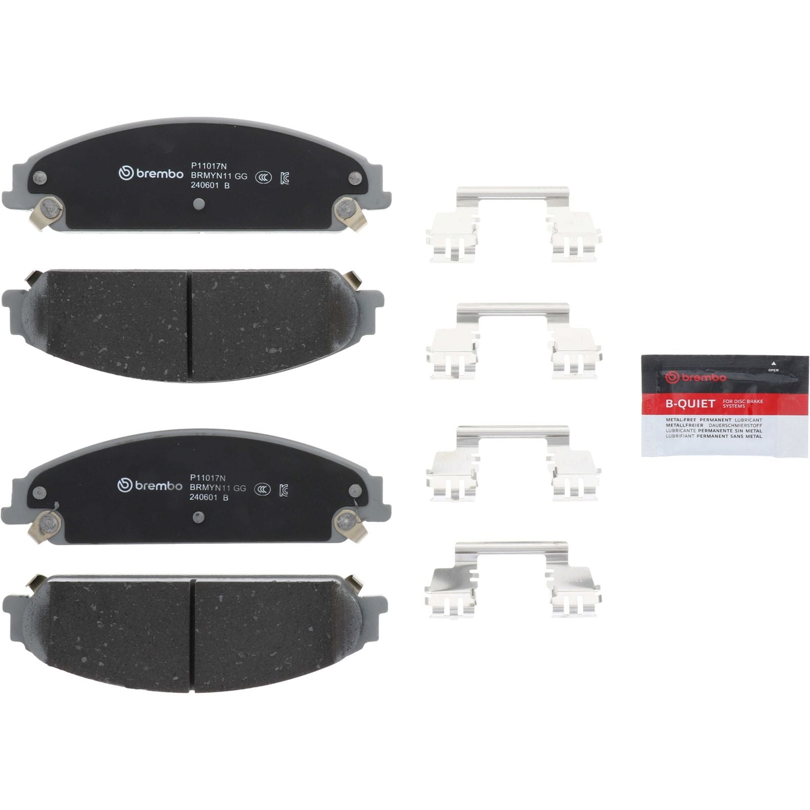 PRIME Ceramic Front Disc Brake Pad Set - P11017N_01