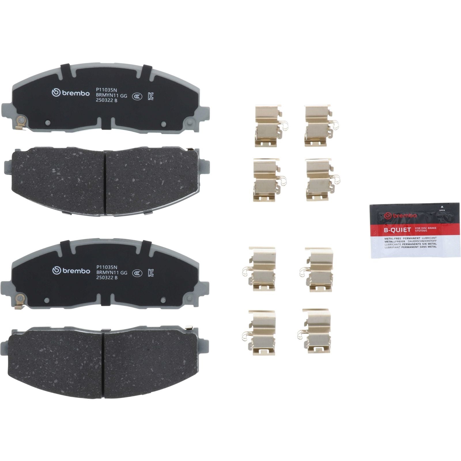PRIME Ceramic Front Disc Brake Pad Set - P11035N_05