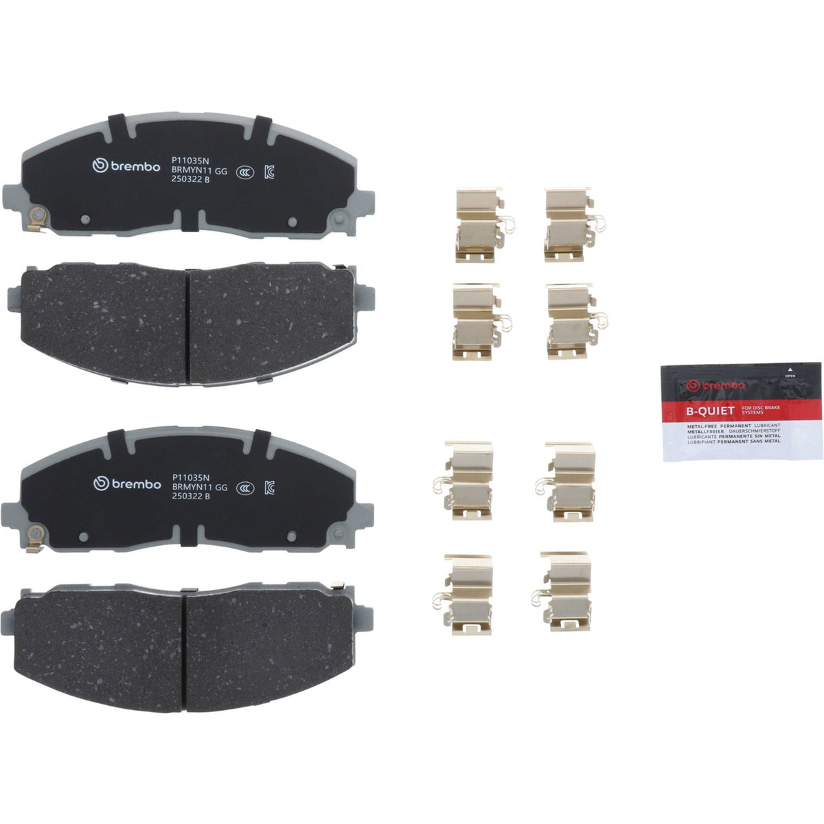 PRIME Ceramic Front Disc Brake Pad Set - P11035N_05