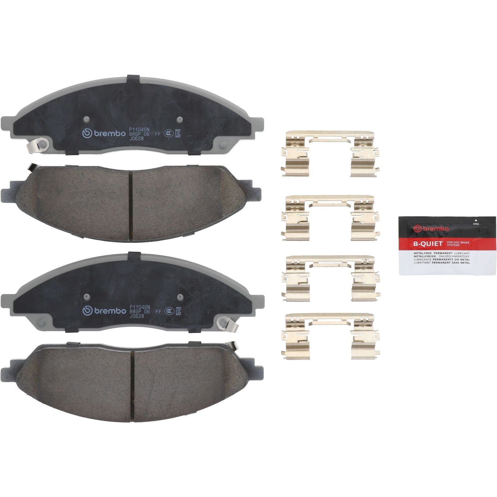 PRIME Ceramic Front Disc Brake Pad Set - P11046N_02