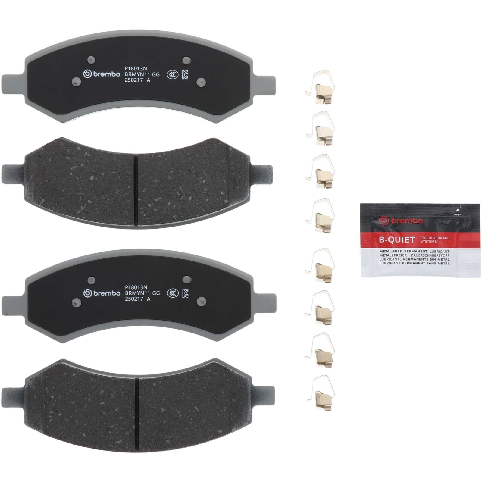 PRIME Ceramic Front Disc Brake Pad Set - P18013N_01