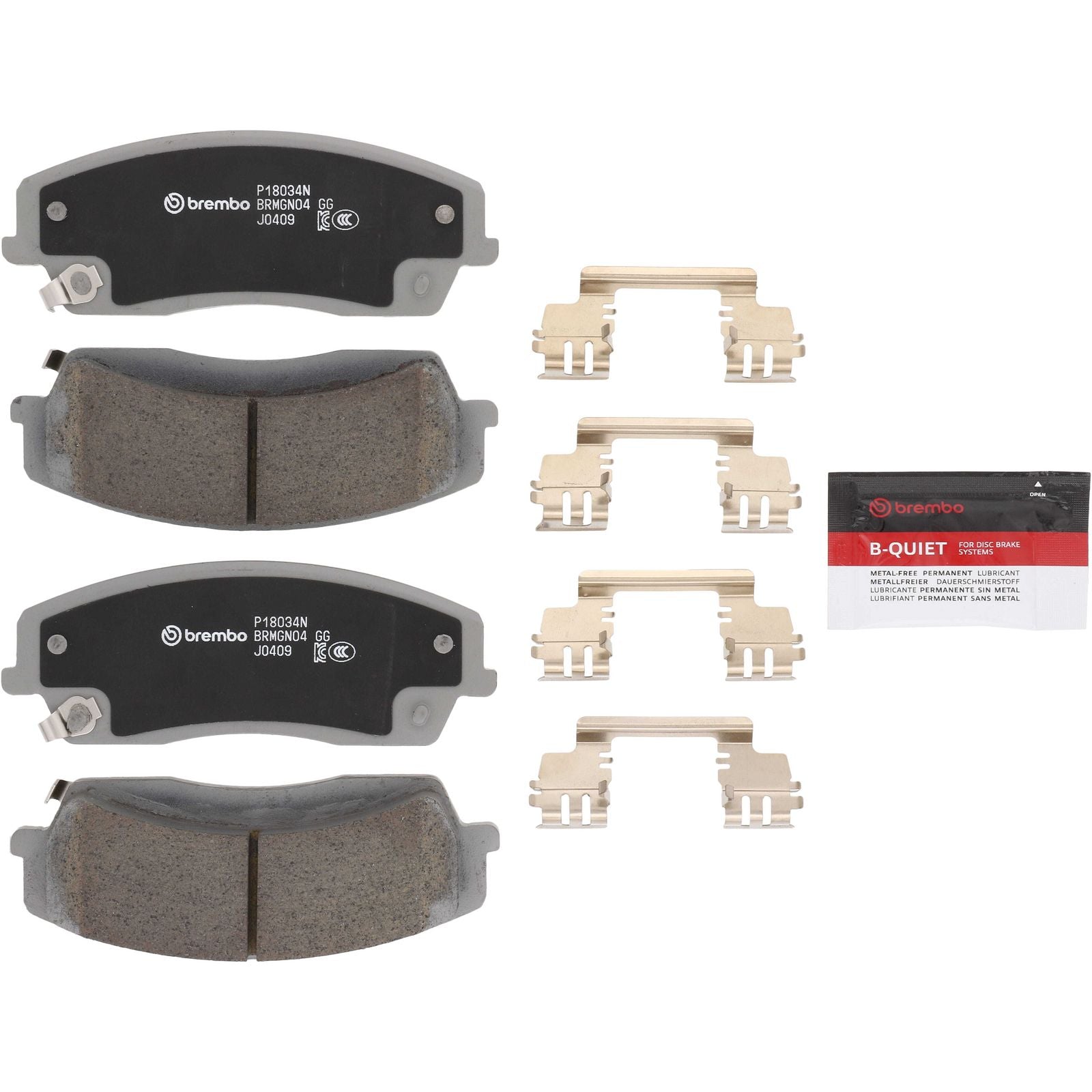 PRIME Ceramic Front Disc Brake Pad Set - P18034N_02