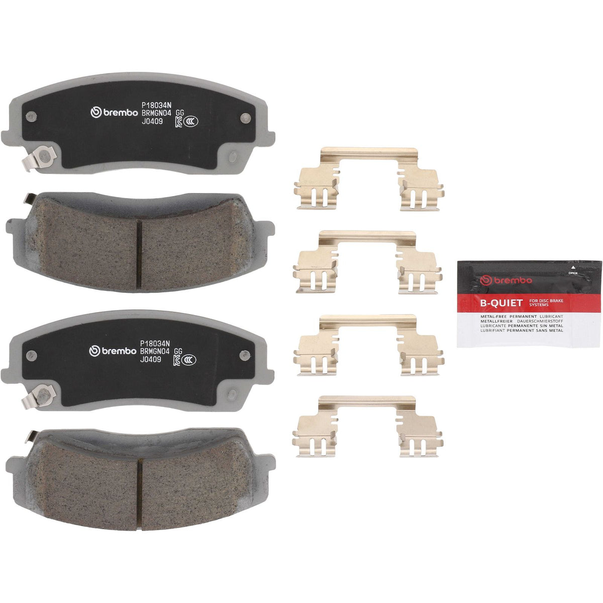 PRIME Ceramic Front Disc Brake Pad Set - P18034N_02