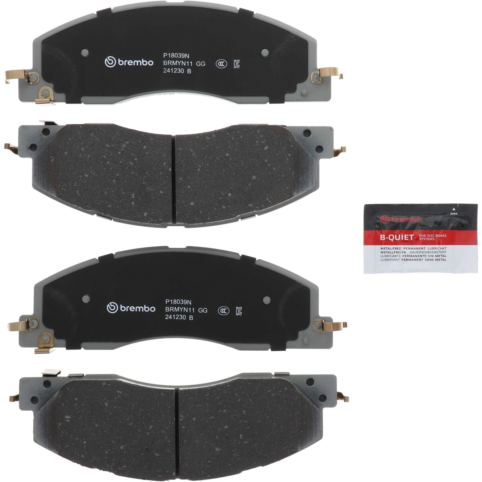 PRIME Ceramic Front Disc Brake Pad Set - P18039N_26