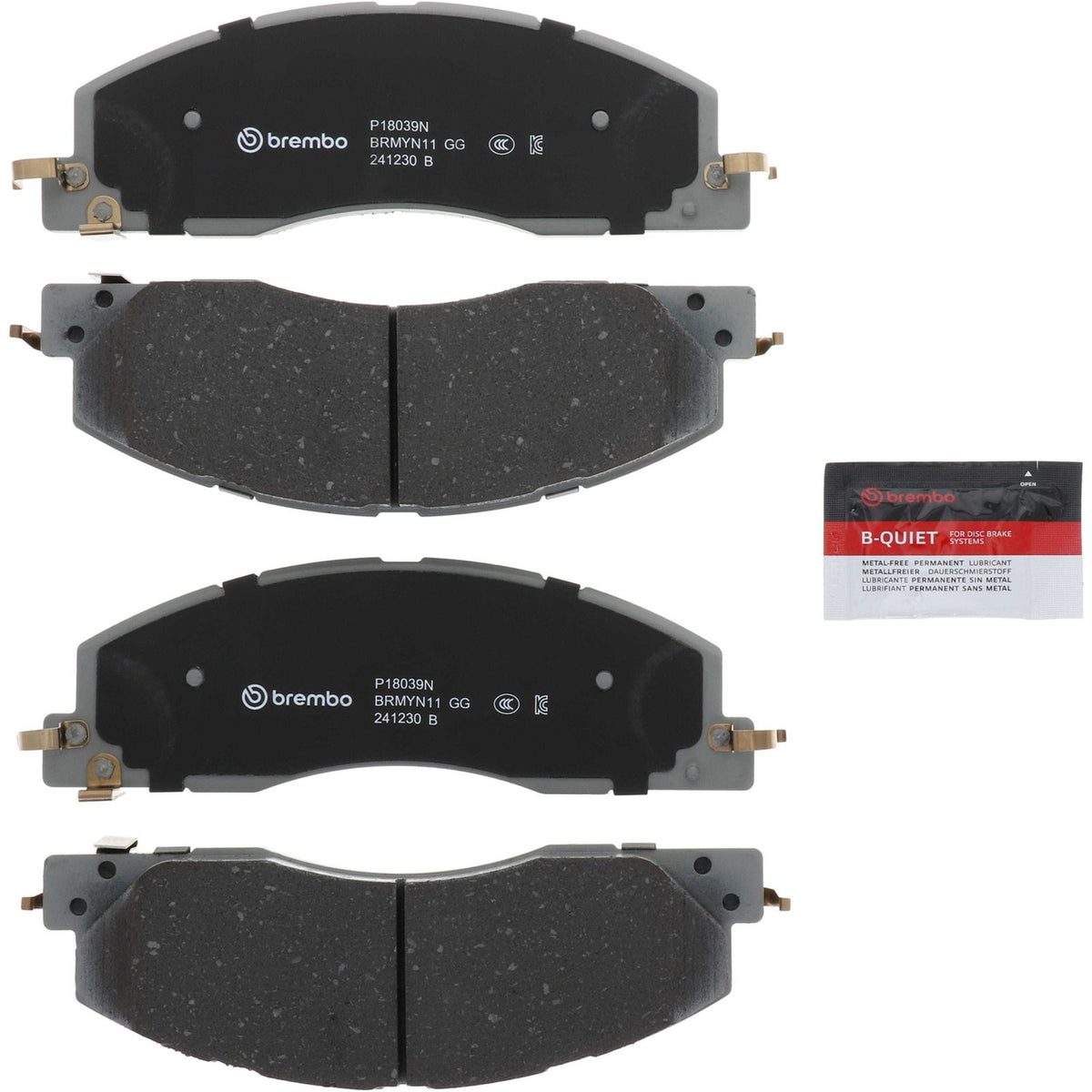 PRIME Ceramic Front Disc Brake Pad Set - P18039N_26