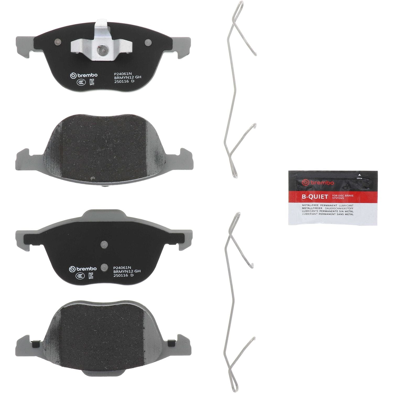PRIME Ceramic Front Disc Brake Pad Set - P24061N_02