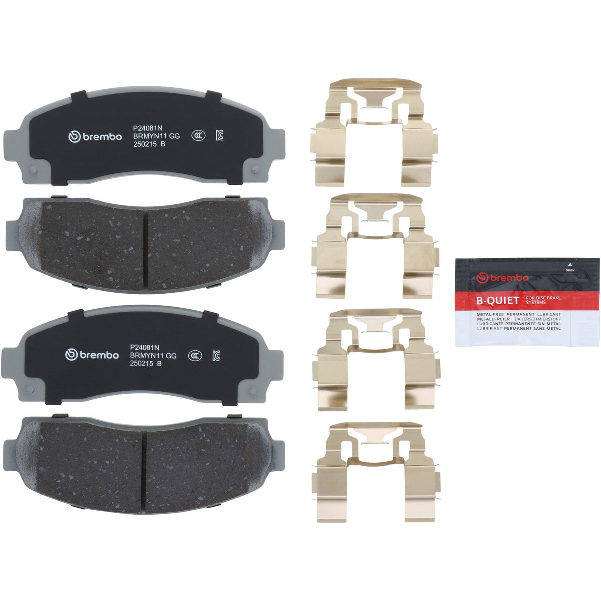 PRIME Ceramic Front Disc Brake Pad Set - P24081N_03