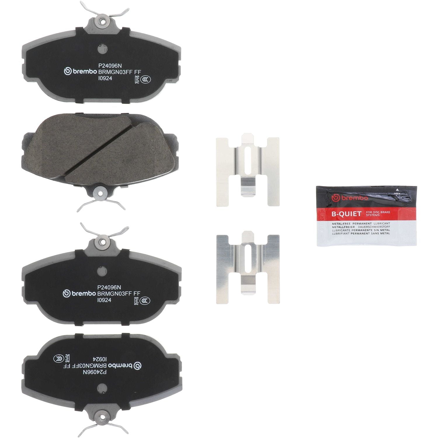 PRIME Ceramic Front Disc Brake Pad Set - P24096N_01