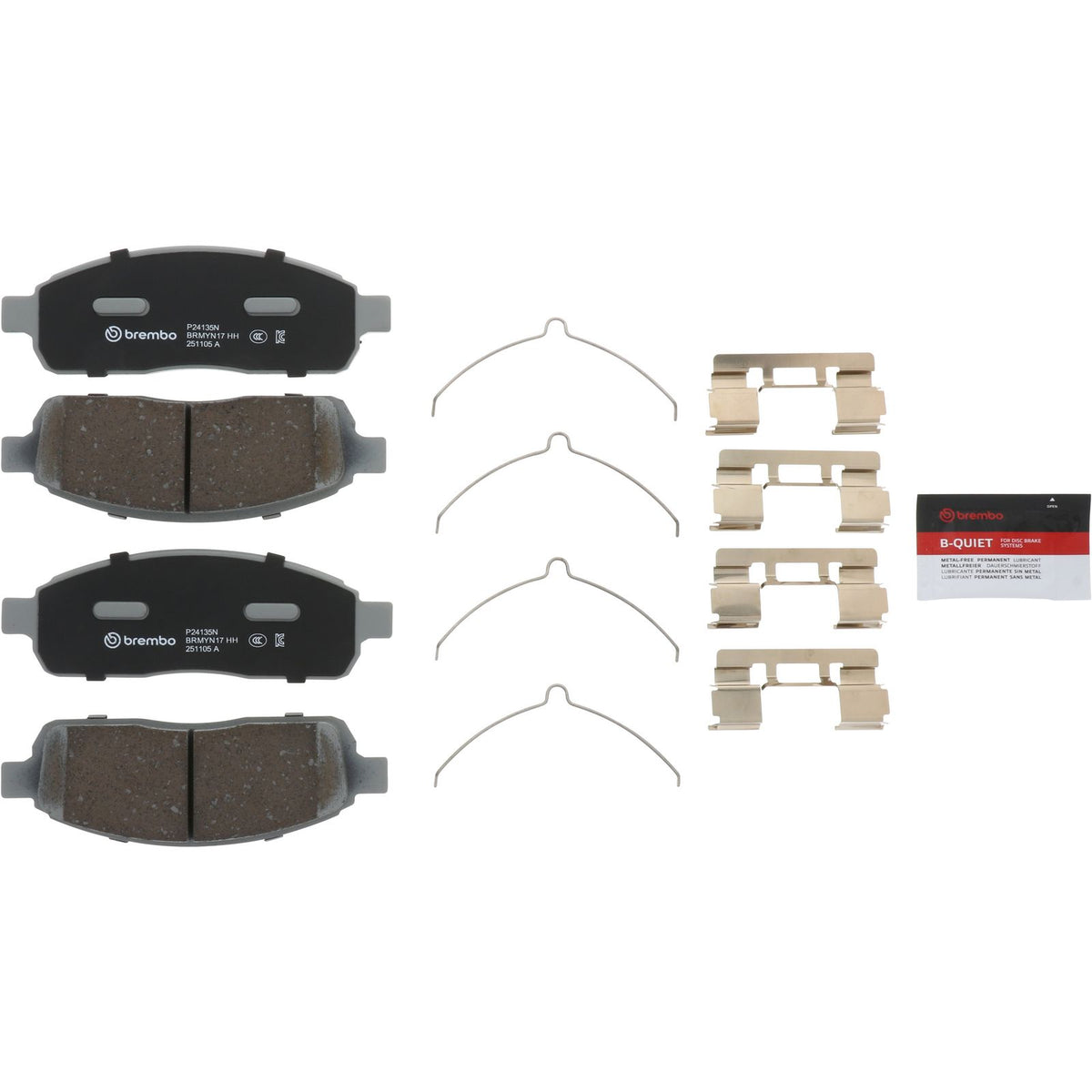 PRIME Ceramic Front Disc Brake Pad Set - P24135N_02