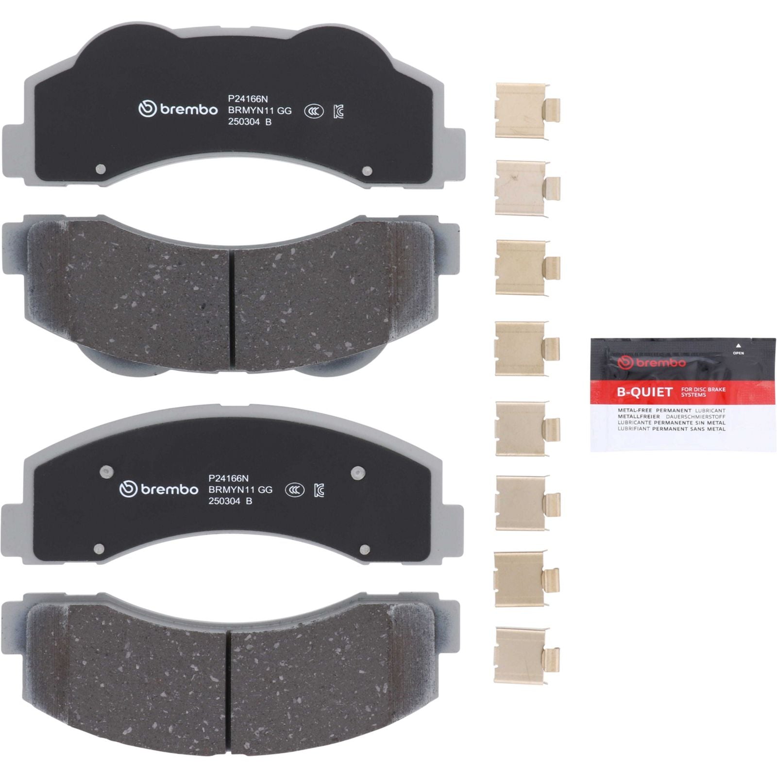PRIME Ceramic Front Disc Brake Pad Set - P24166N_01