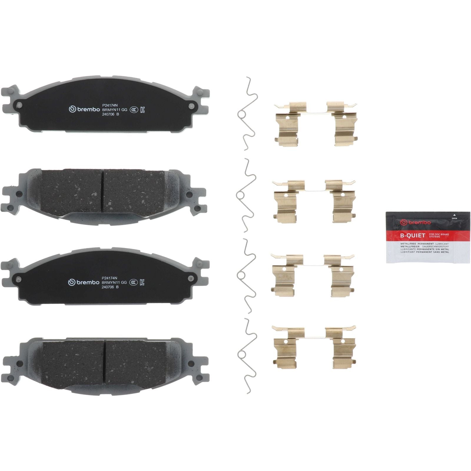 PRIME Ceramic Front Disc Brake Pad Set - P24174N_01