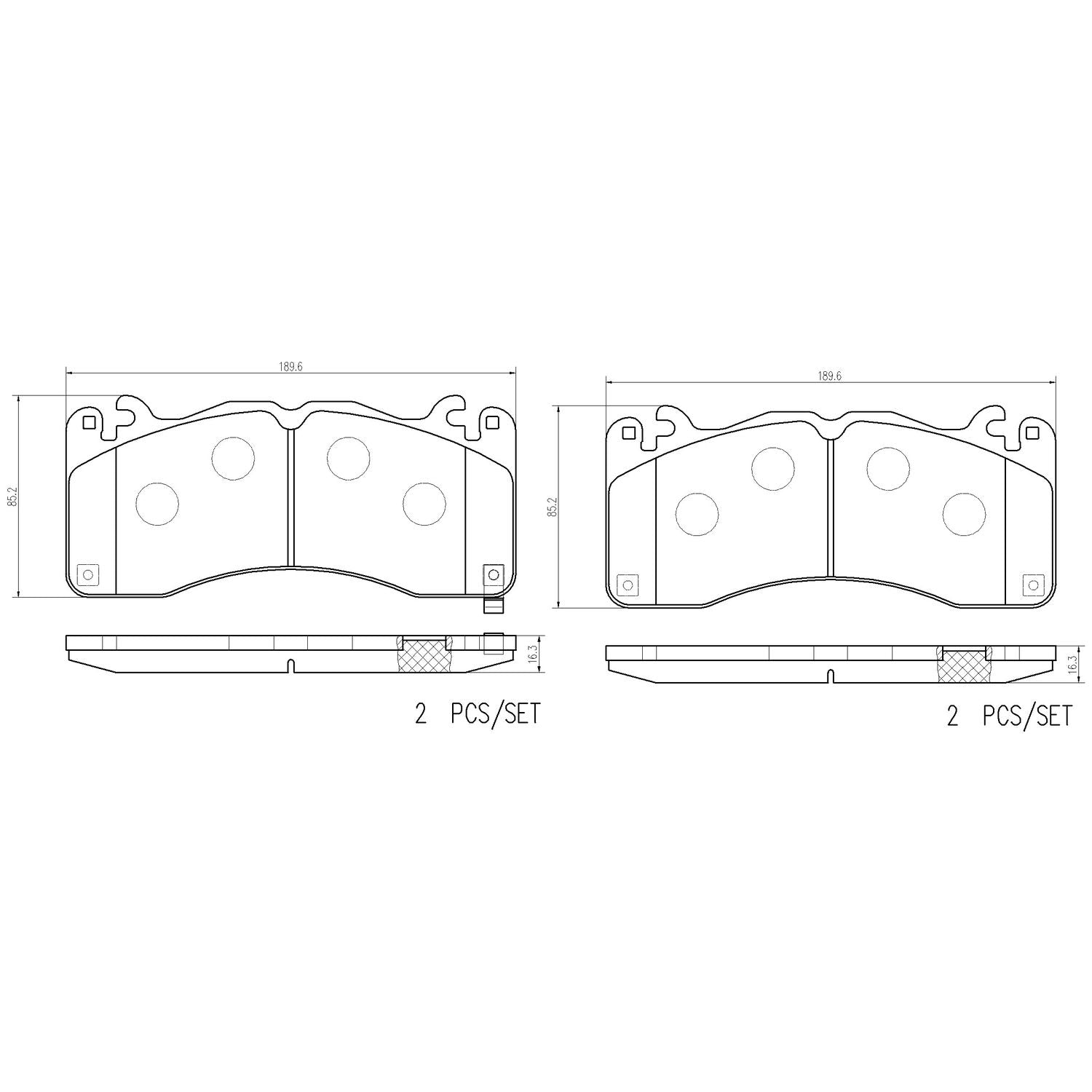 PRIME Ceramic Front Disc Brake Pad Set - P24229N_01