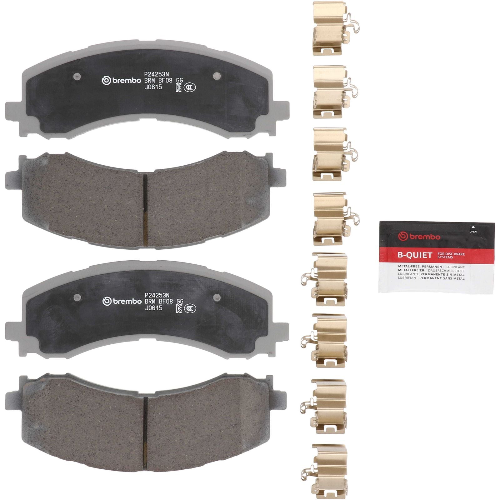 PRIME Ceramic Front Disc Brake Pad Set - P24253N_26