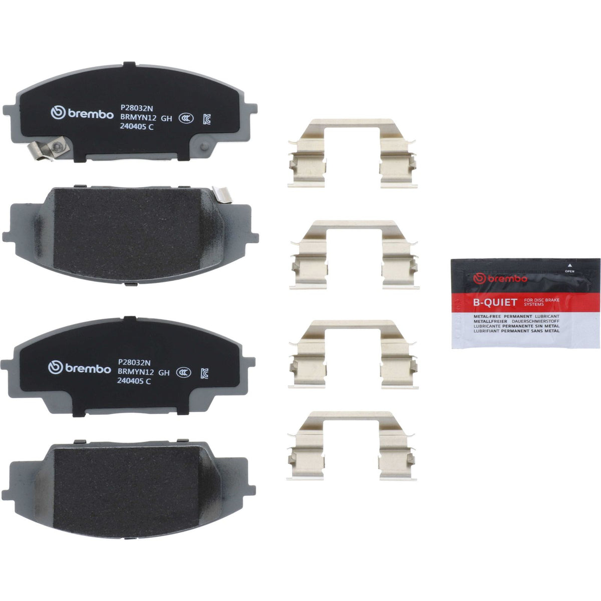 PRIME Ceramic Front Disc Brake Pad Set - P28032N_02