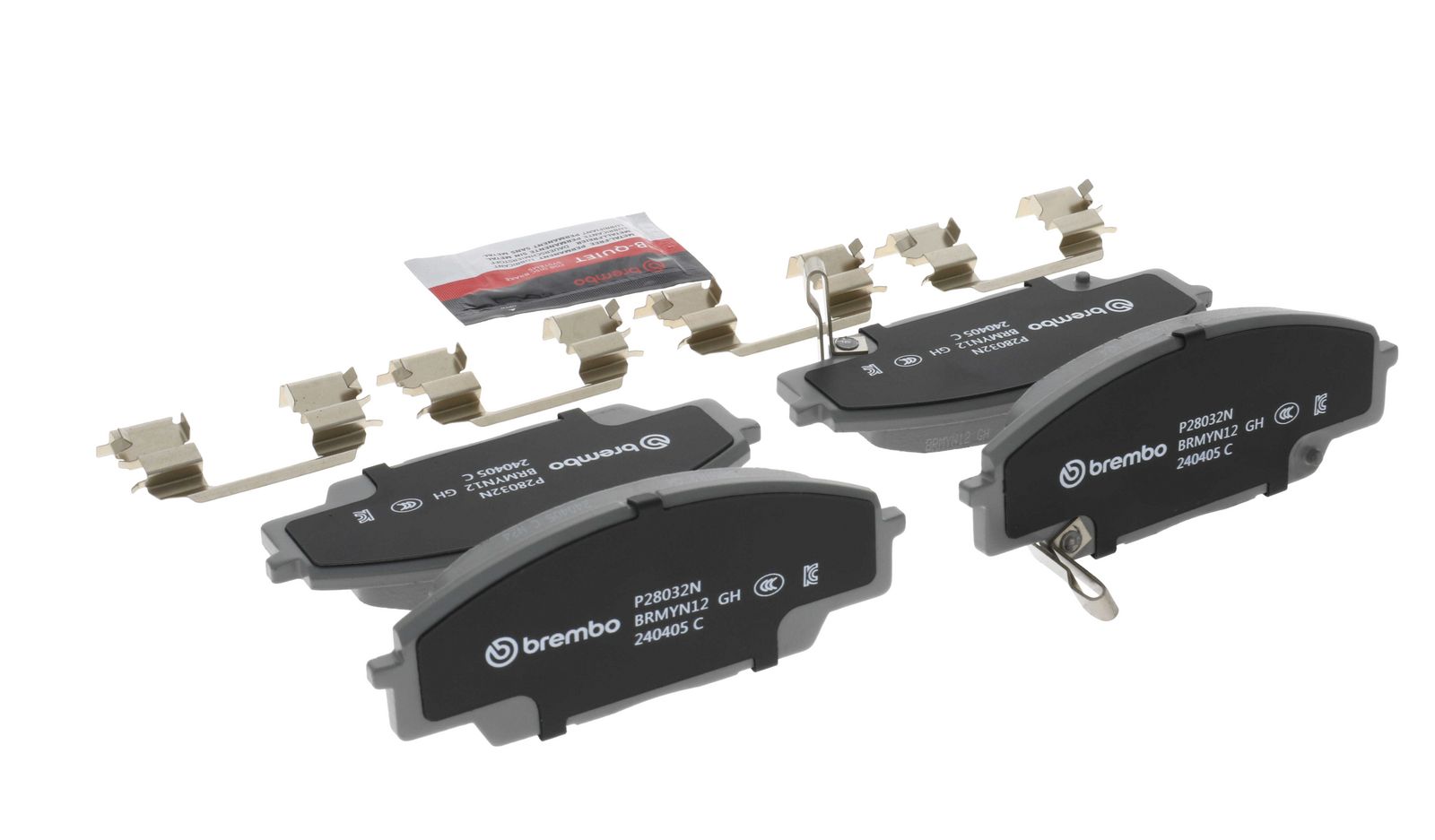 PRIME Ceramic Front Disc Brake Pad Set - P28032N_12