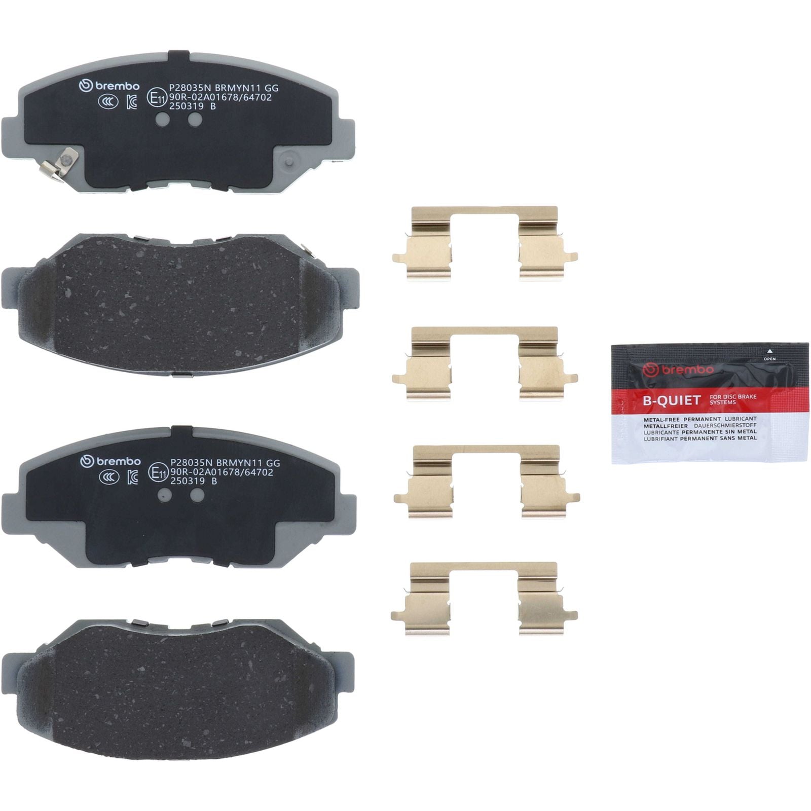 PRIME Ceramic Front Disc Brake Pad Set - P28035N_01