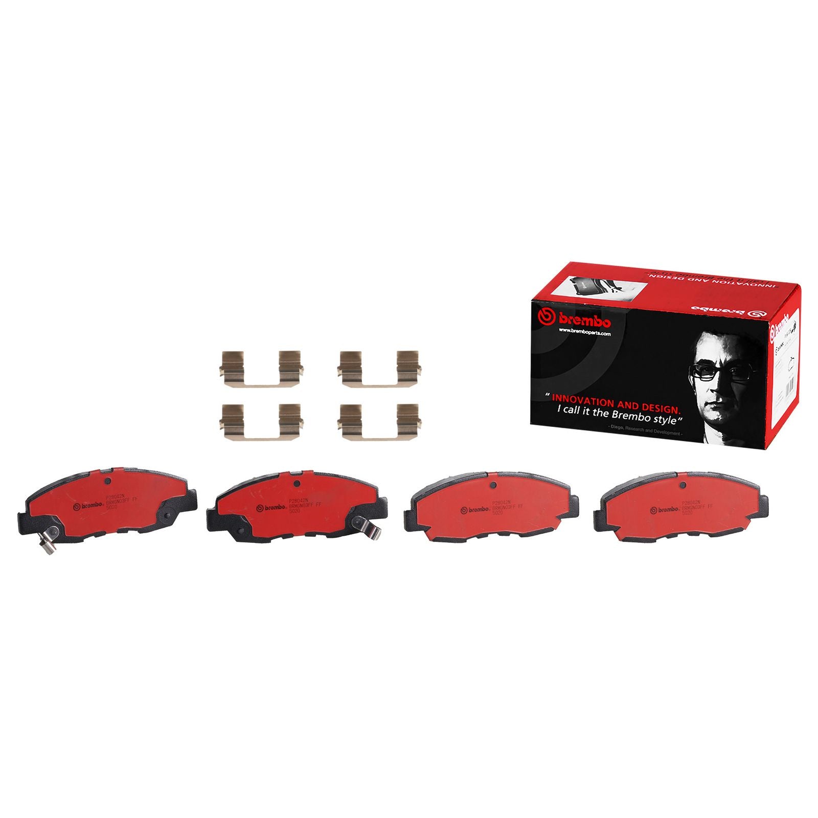 PRIME Ceramic Front Disc Brake Pad Set - P28042N_01