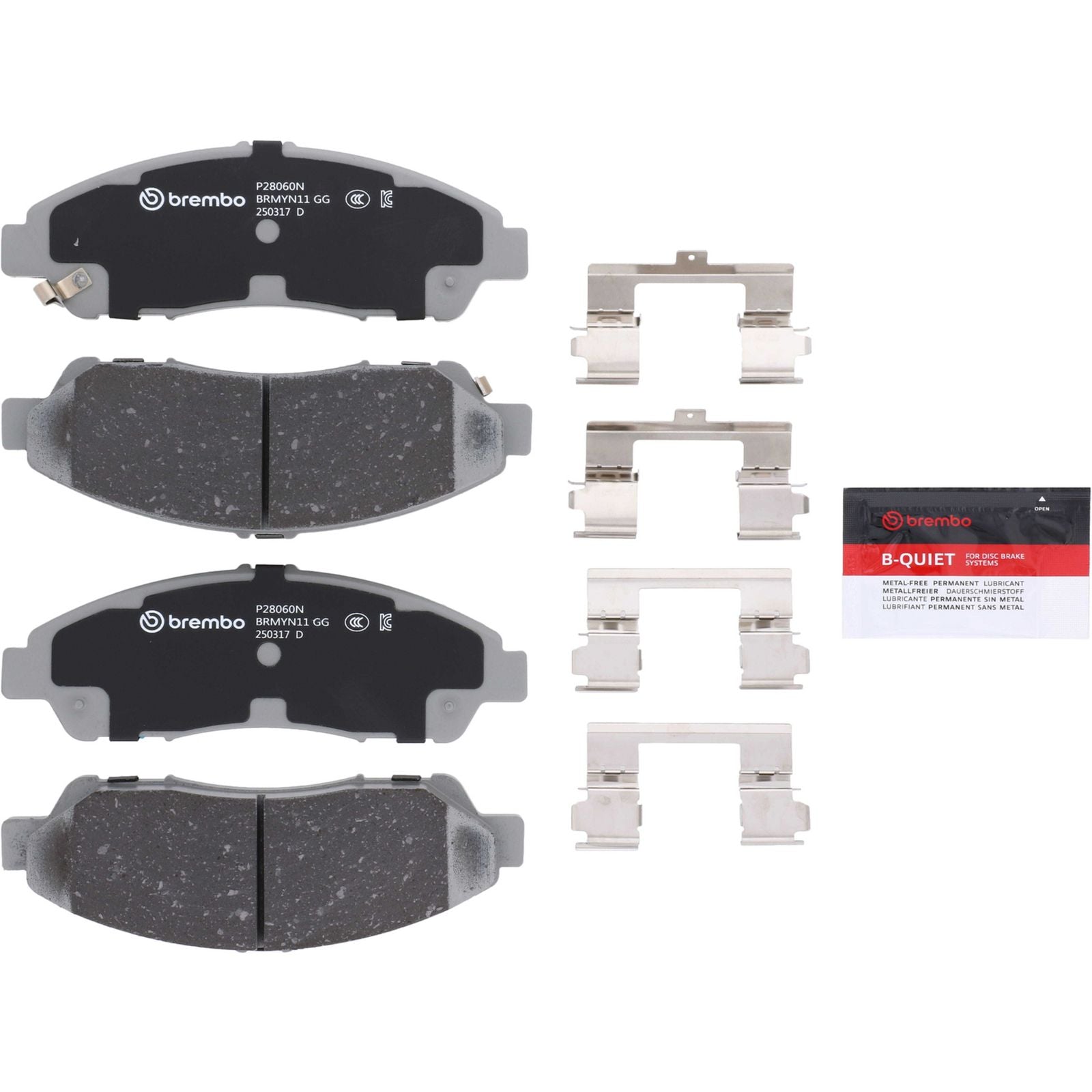 PRIME Ceramic Front Disc Brake Pad Set - P28060N_30