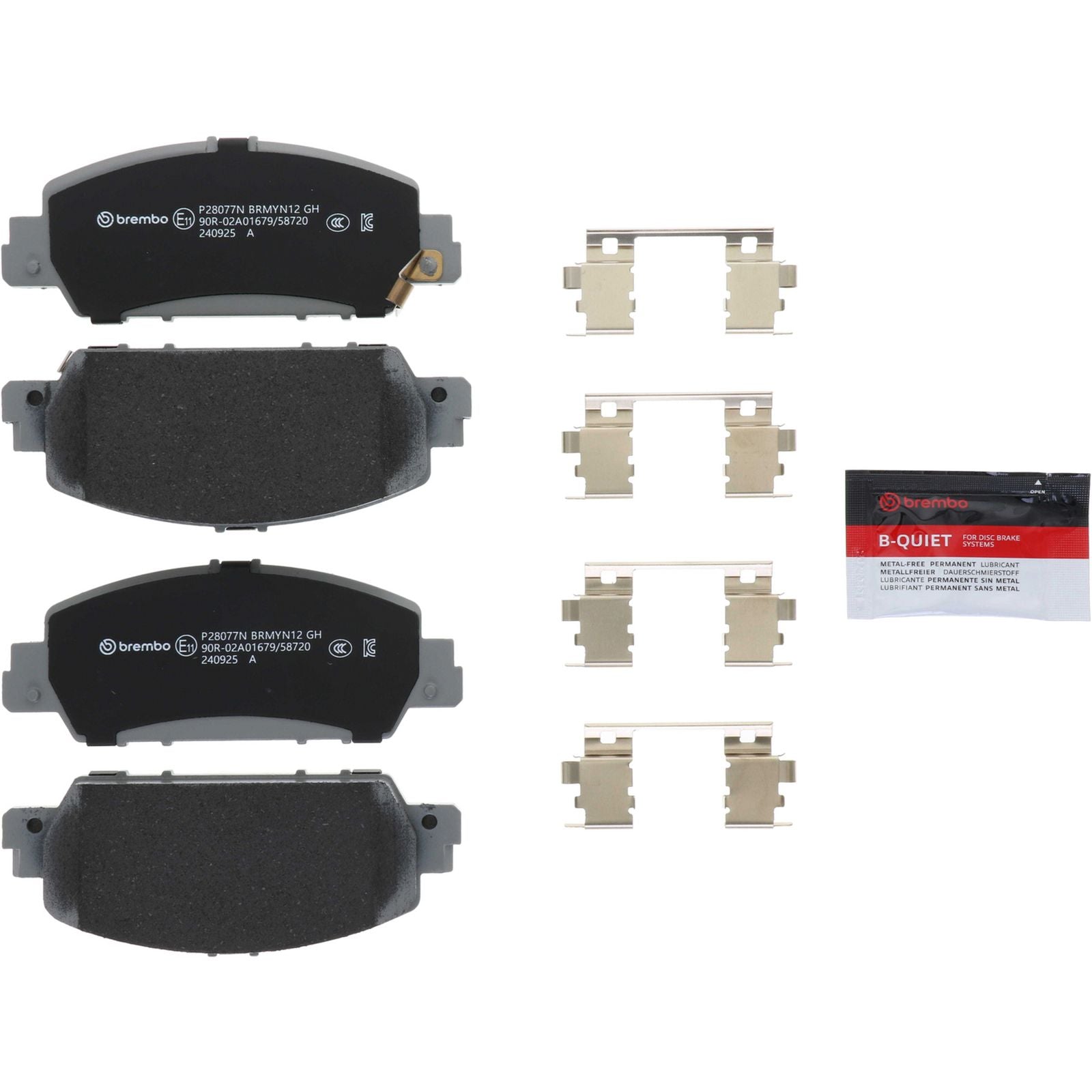 PRIME Ceramic Front Disc Brake Pad Set - P28077N_02