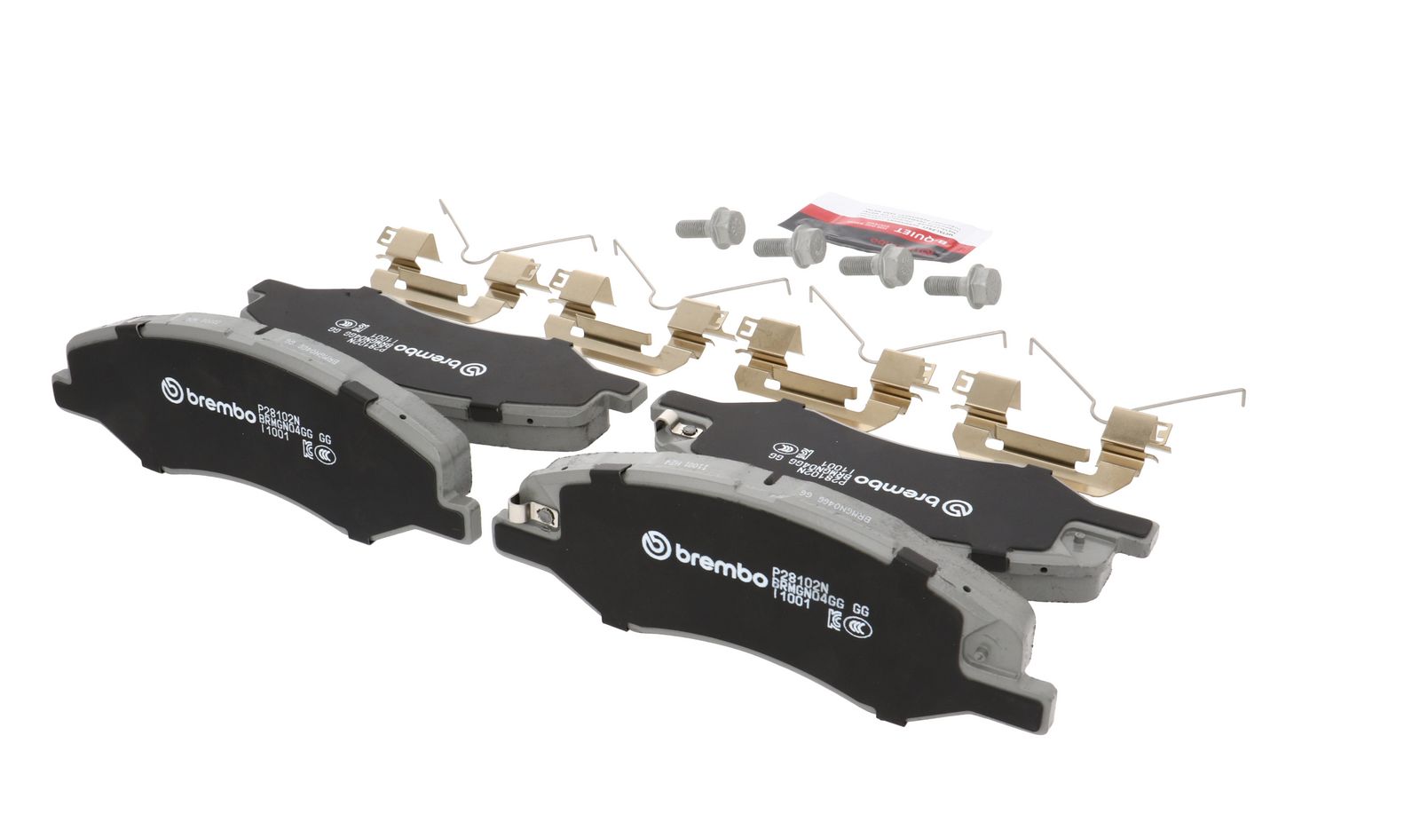 PRIME Ceramic Front Disc Brake Pad Set - P28102N_16