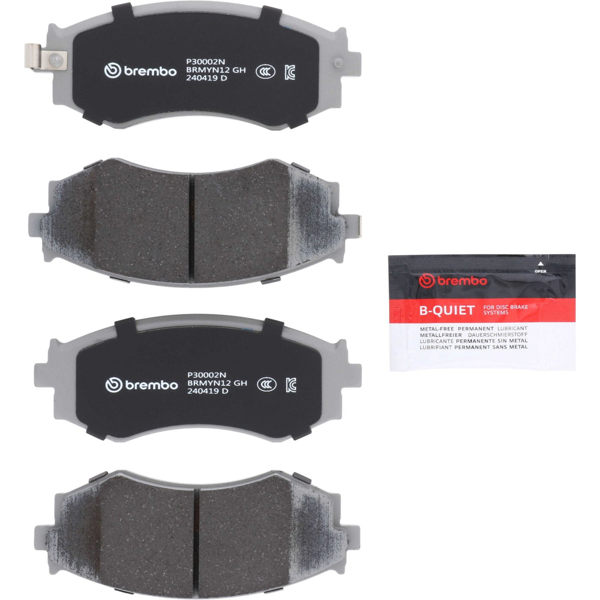 PRIME Ceramic Front Disc Brake Pad Set - P30002N_01