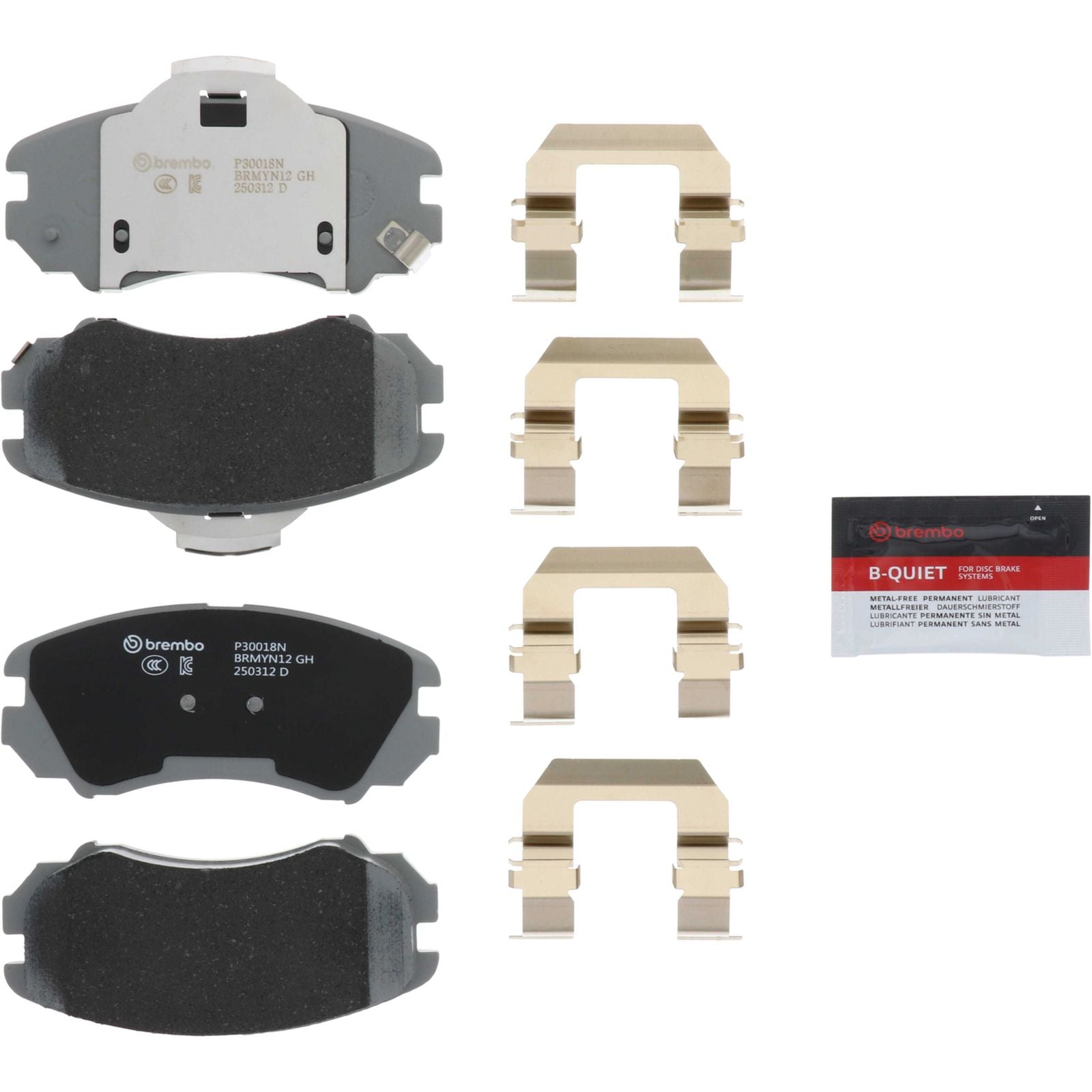 PRIME Ceramic Front Disc Brake Pad Set - P30018N_01