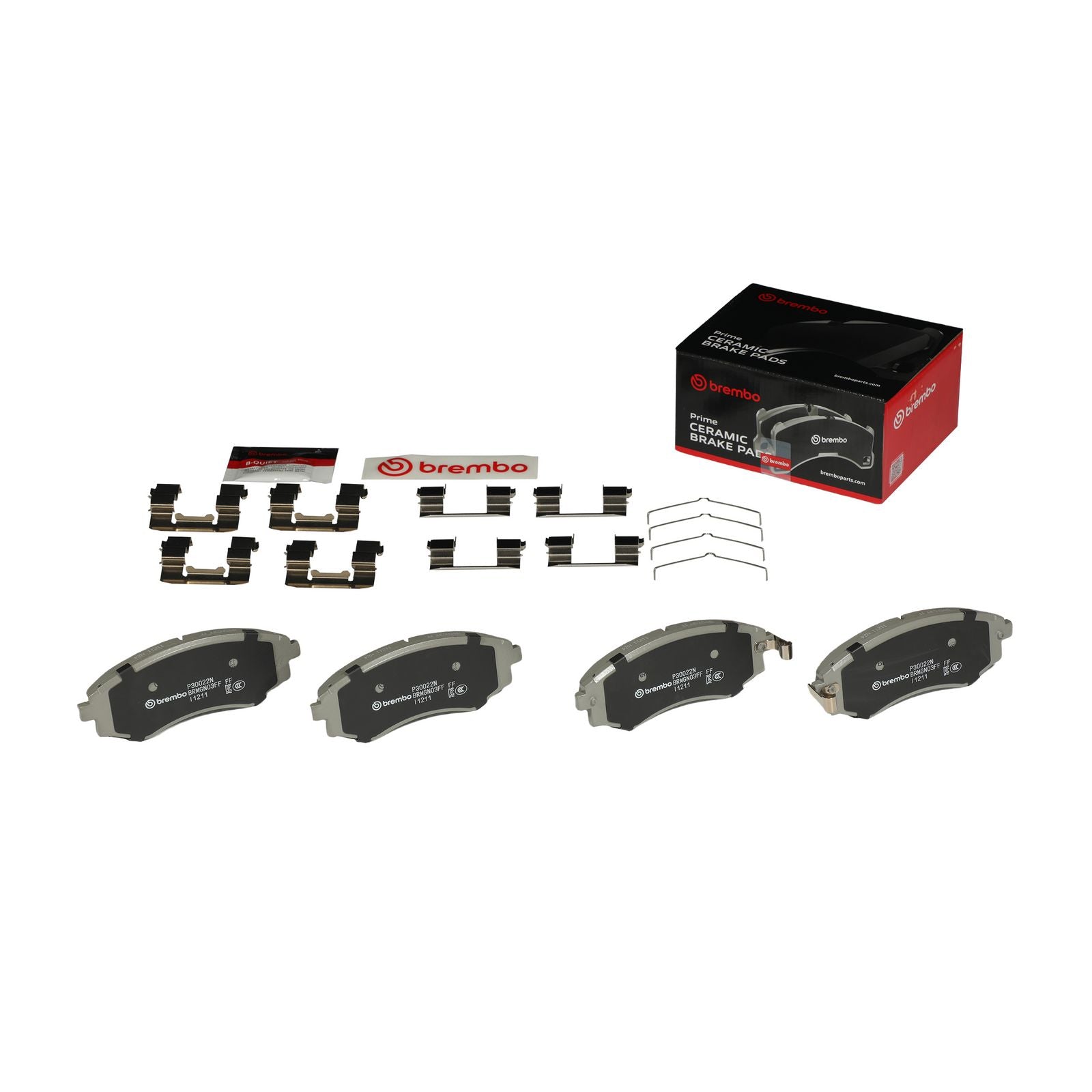 PRIME Ceramic Front Disc Brake Pad Set - P30022N_04
