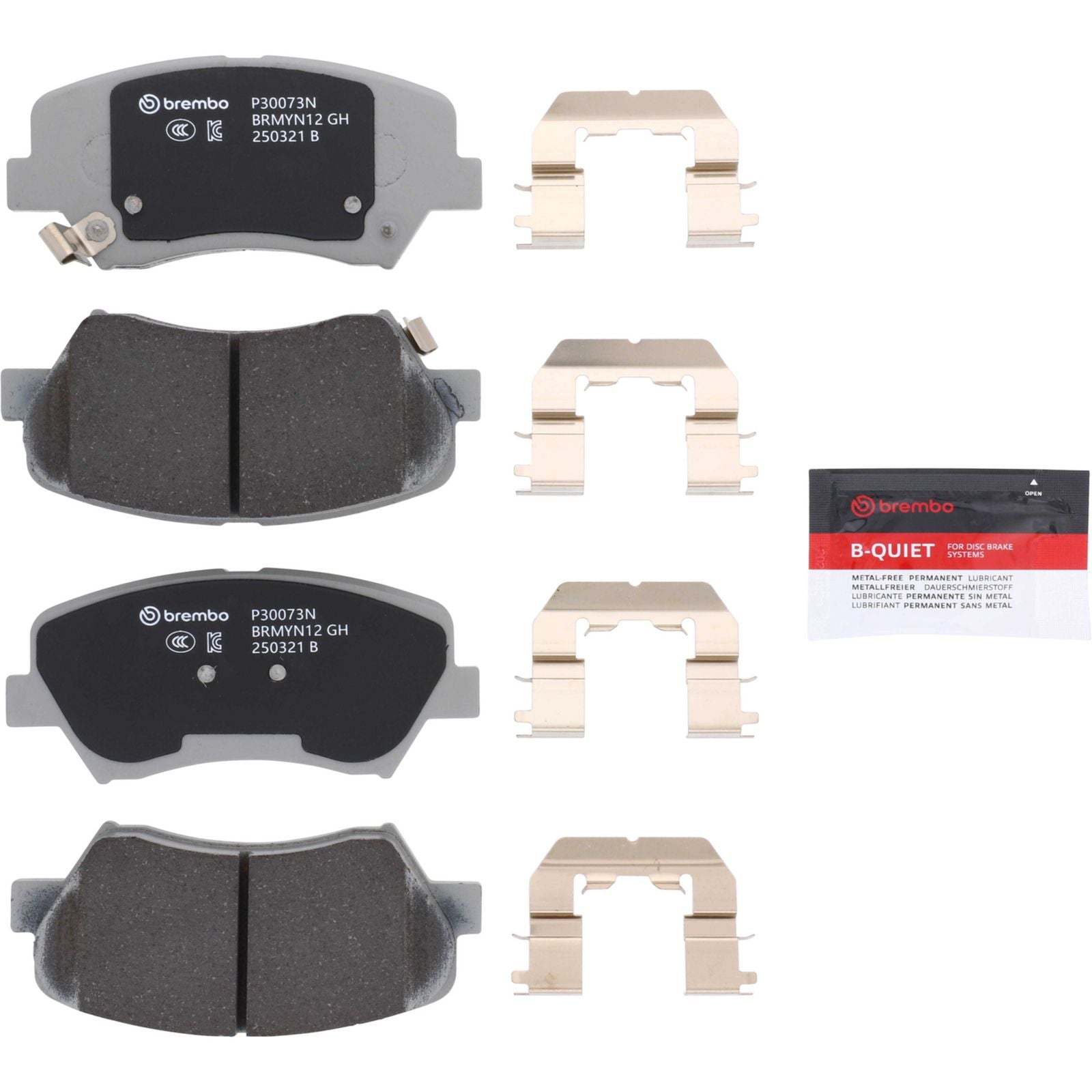 PRIME Ceramic Front Disc Brake Pad Set - P30073N_01