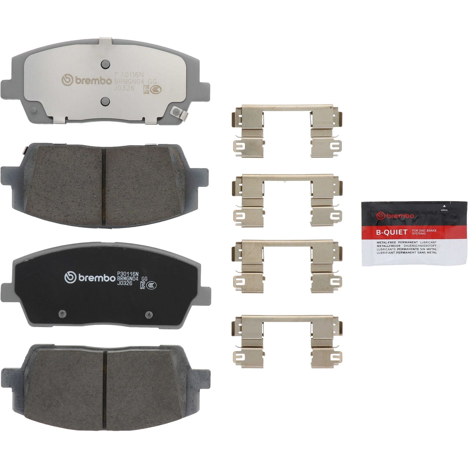 PRIME Ceramic Front Disc Brake Pad Set - P30116N_02