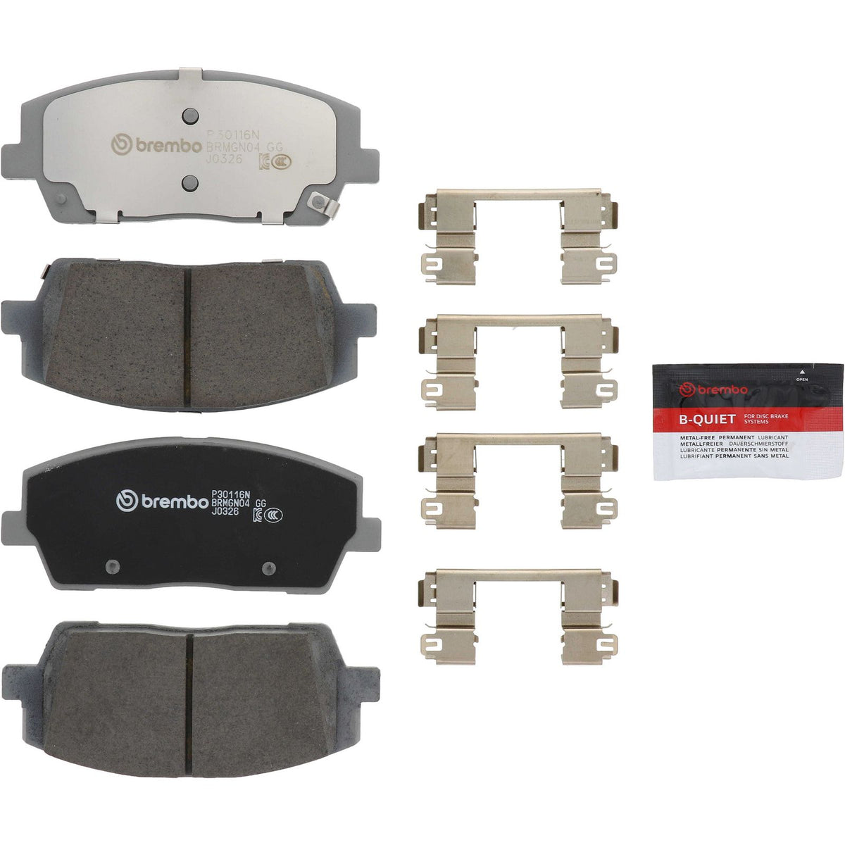 PRIME Ceramic Front Disc Brake Pad Set - P30116N_02