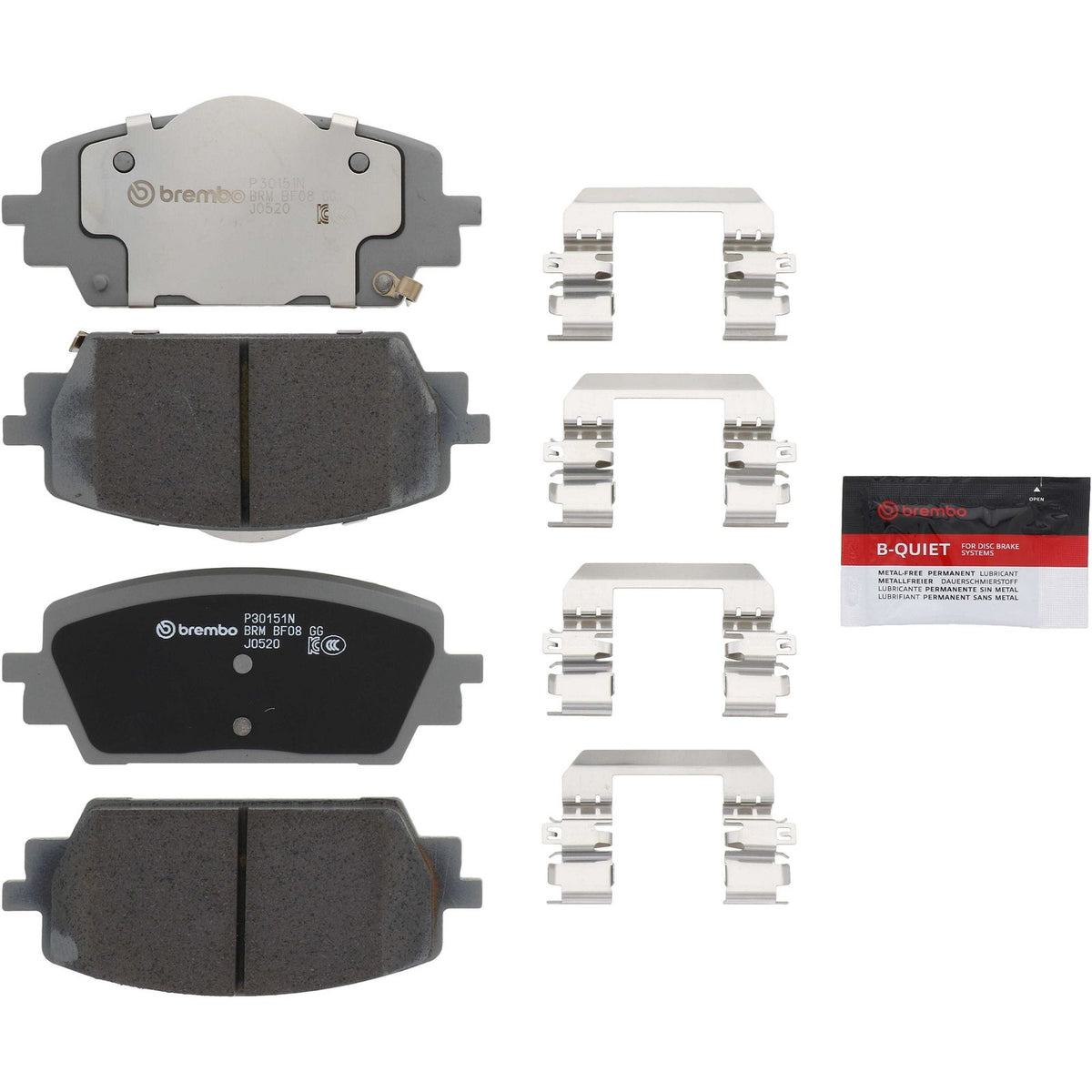 PRIME Ceramic Front Disc Brake Pad Set - P30151N_02