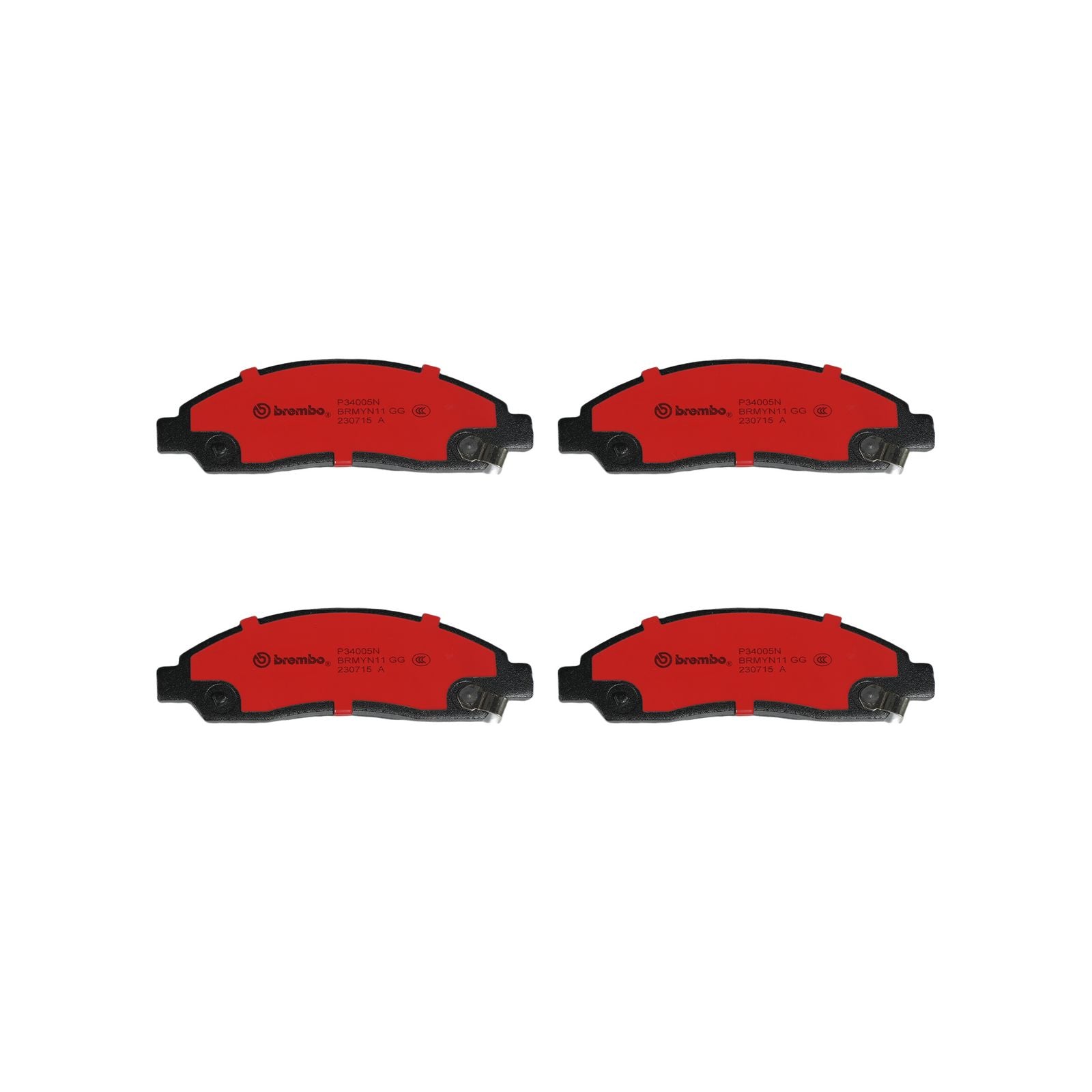 PRIME Ceramic Front Disc Brake Pad Set - P34005N_01