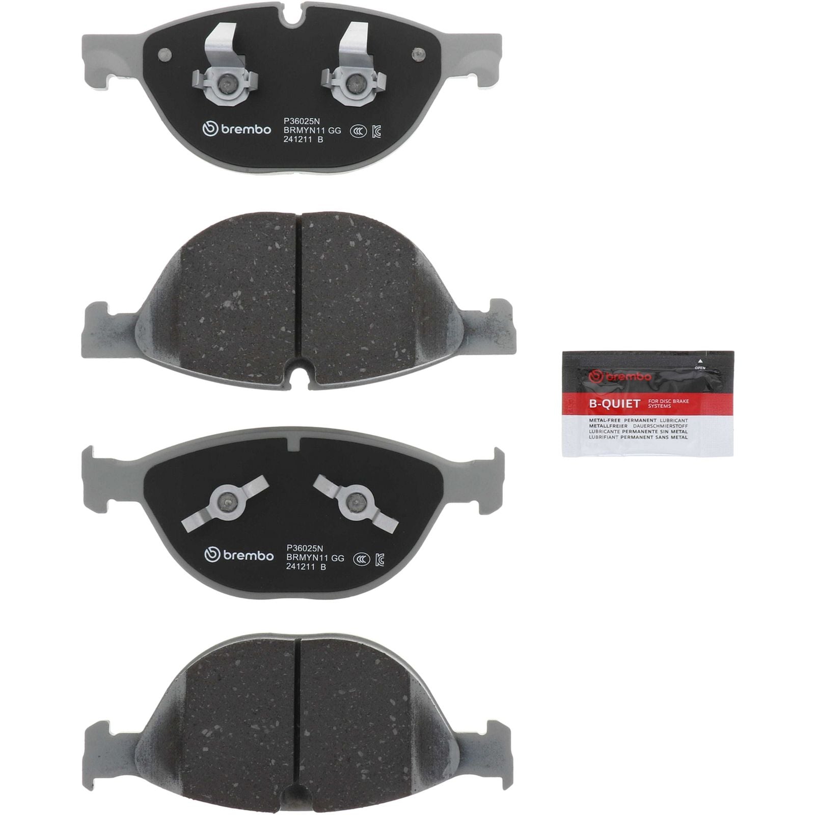 PRIME Ceramic Front Disc Brake Pad Set - P36025N_01