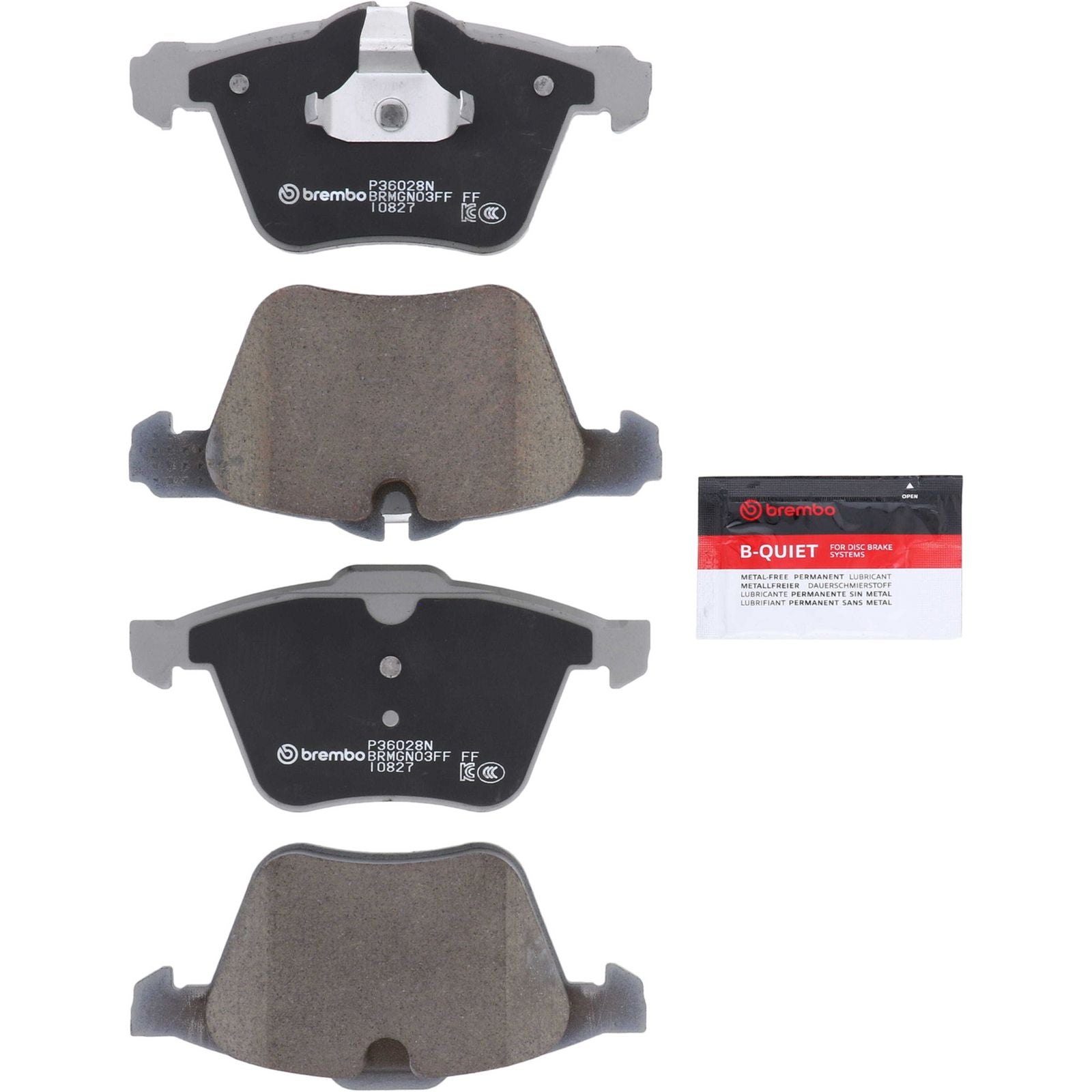 PRIME Ceramic Front Disc Brake Pad Set - P36028N_01