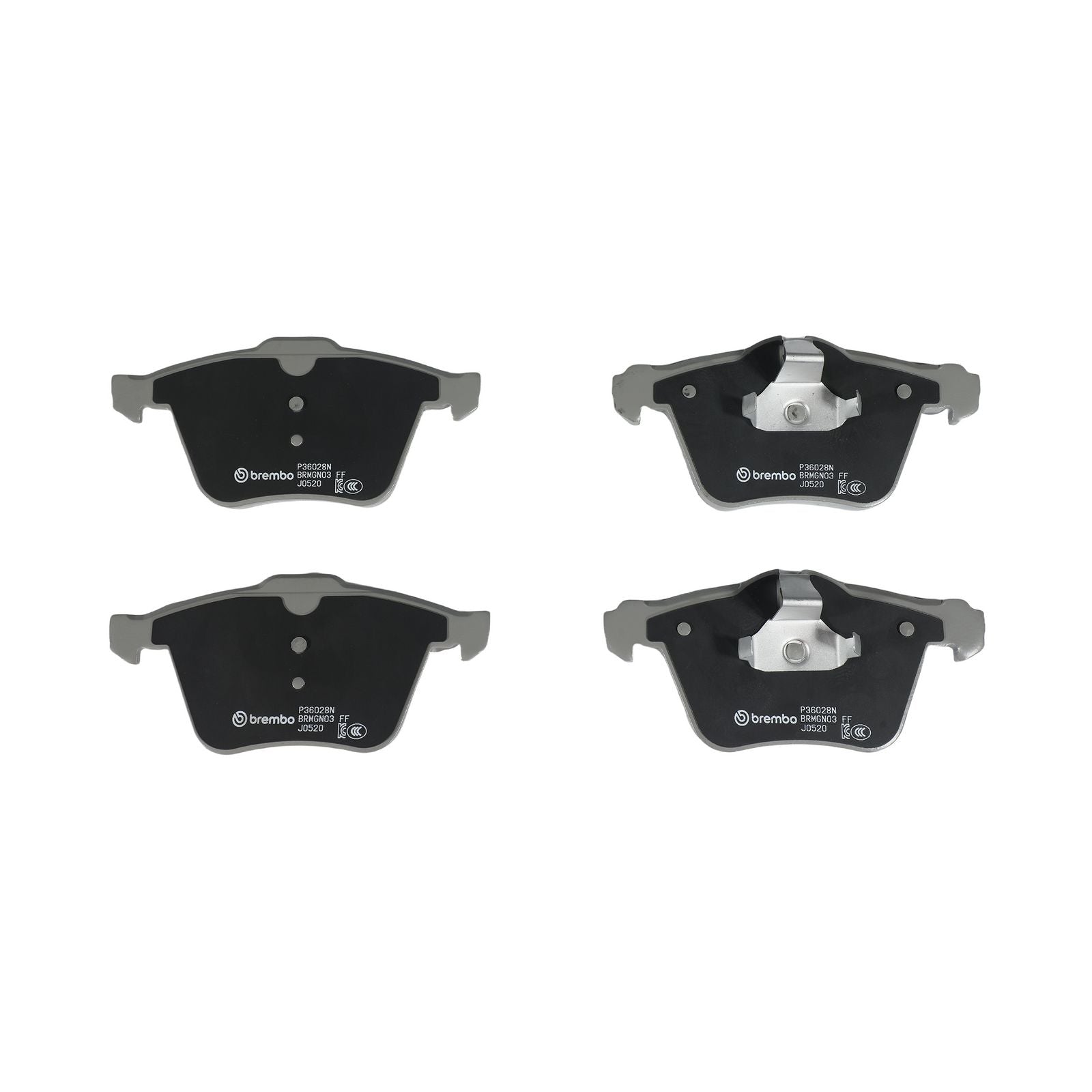 PRIME Ceramic Front Disc Brake Pad Set - P36028N_04