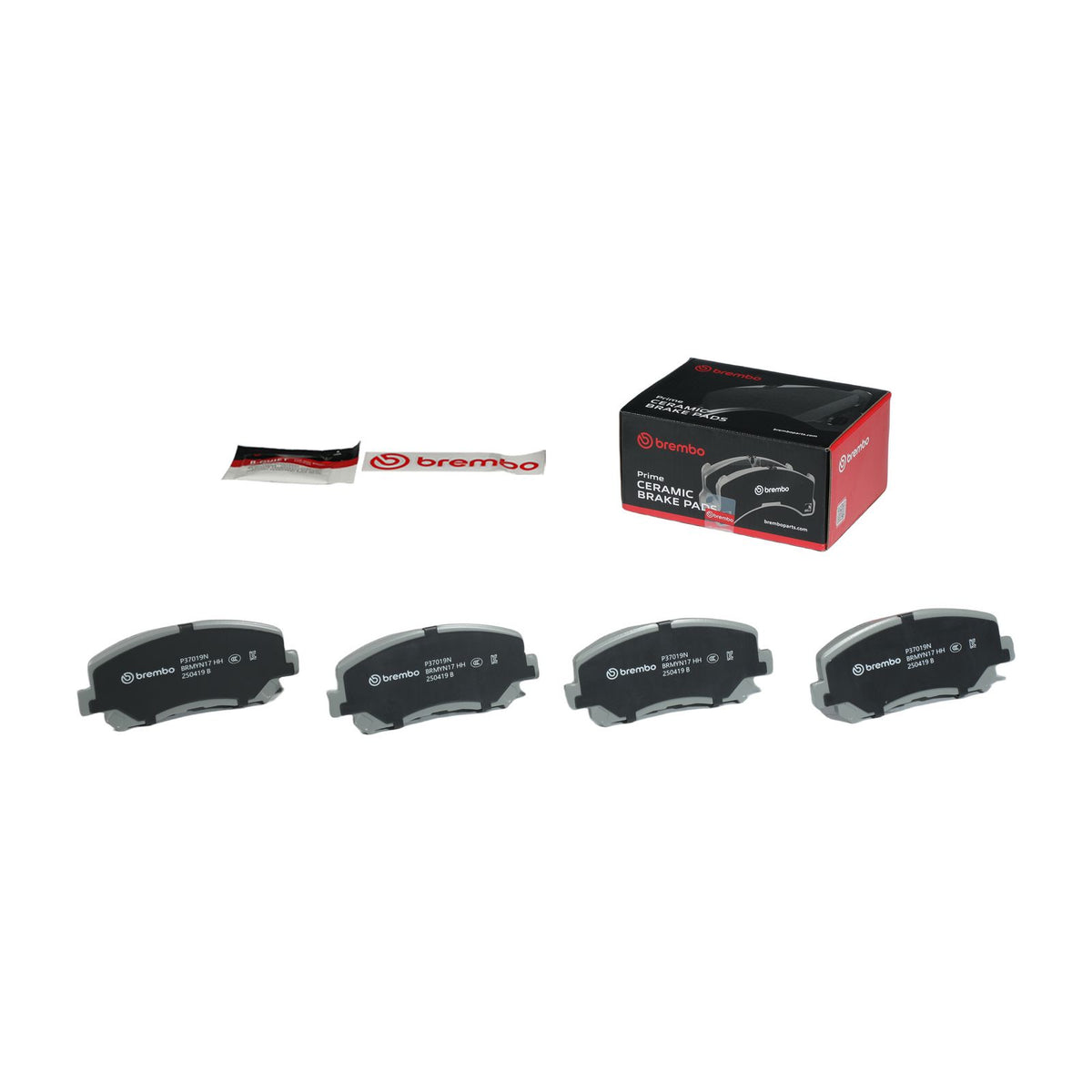 PRIME Ceramic Front Disc Brake Pad Set - P37019N_02