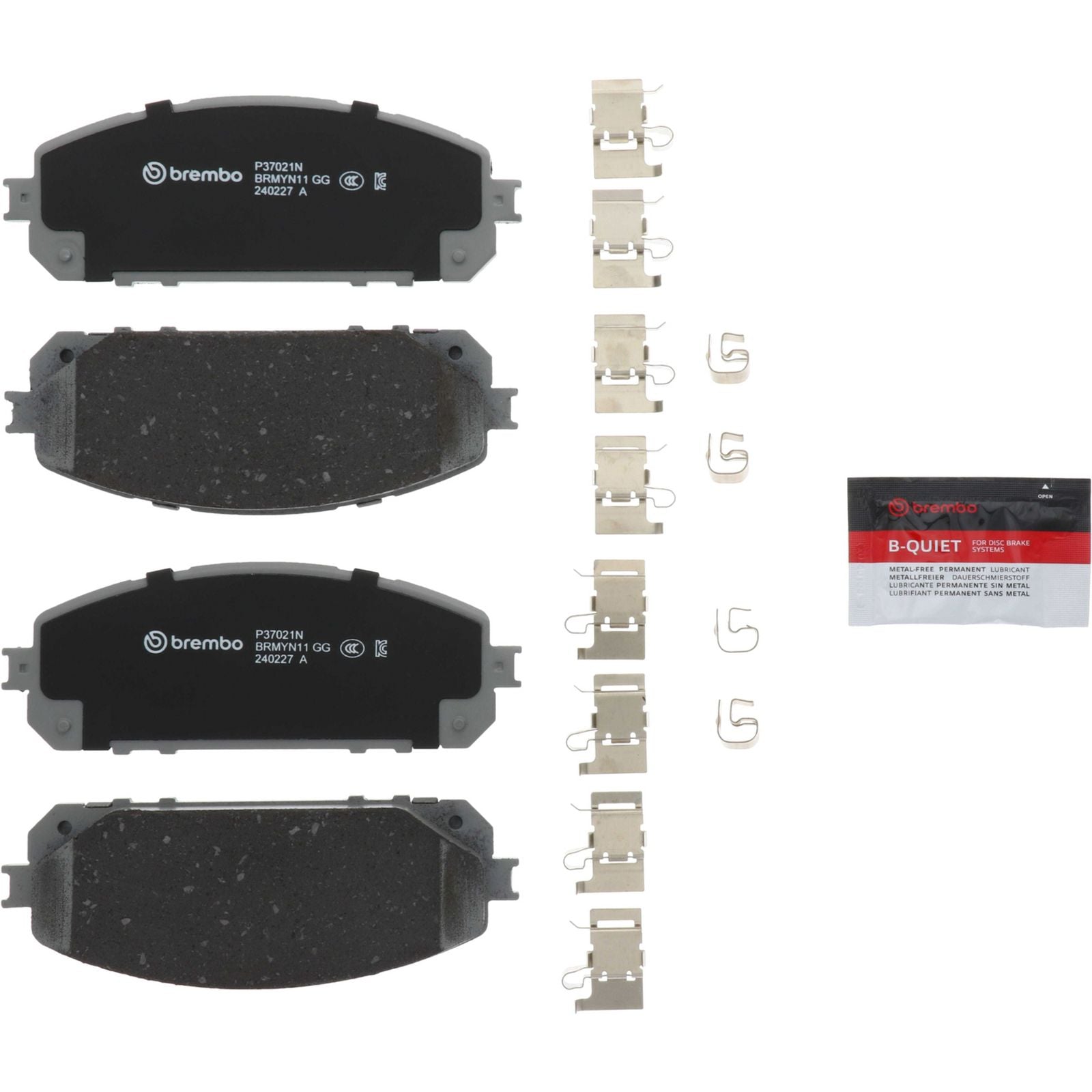 PRIME Ceramic Front Disc Brake Pad Set - P37021N_05